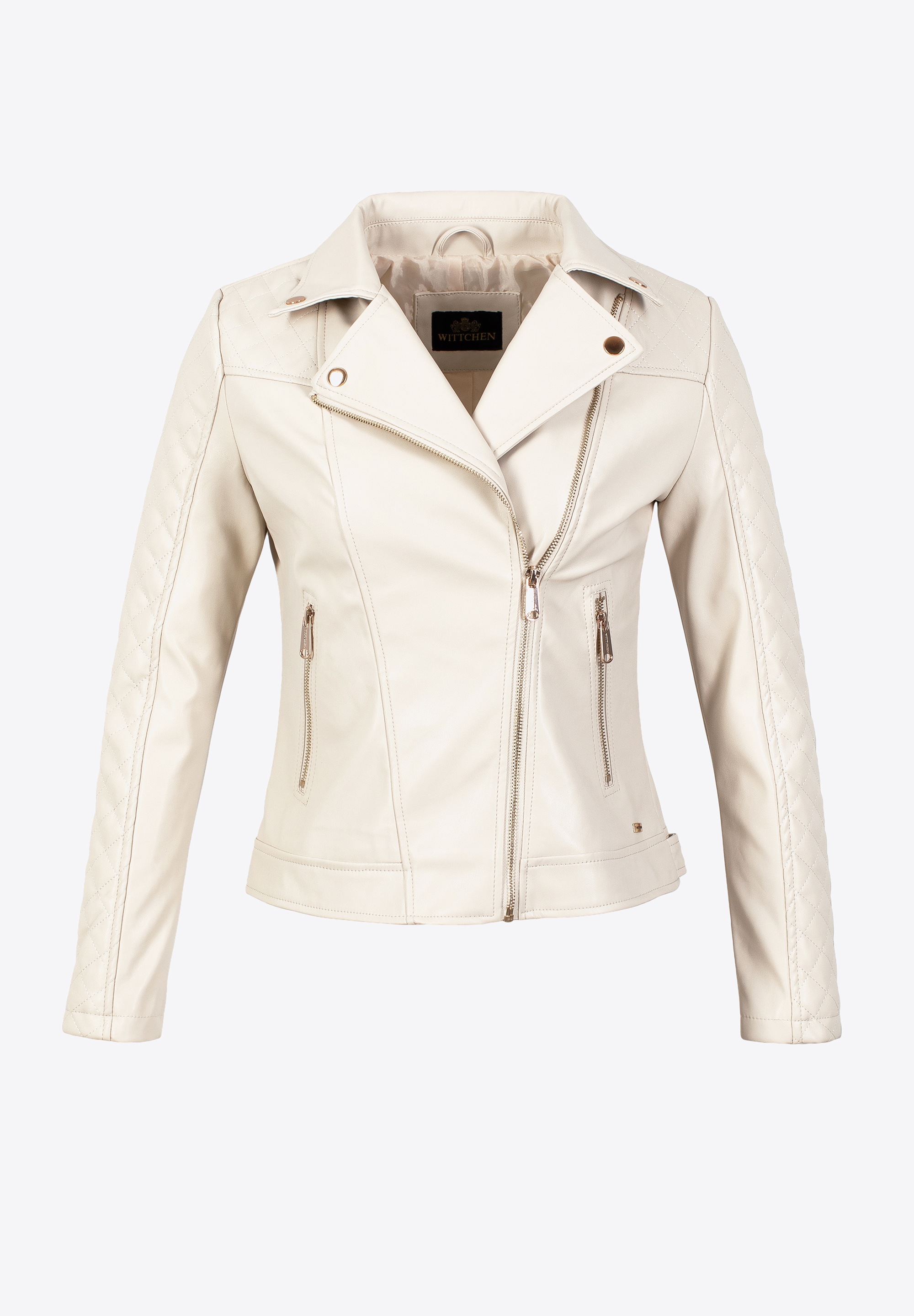 WITTCHEN Lederimitatjacke »Modern Classics«, ohne Kapuze, WITTCHEN Ramones-Jacke für Damen aus Öko-Leder