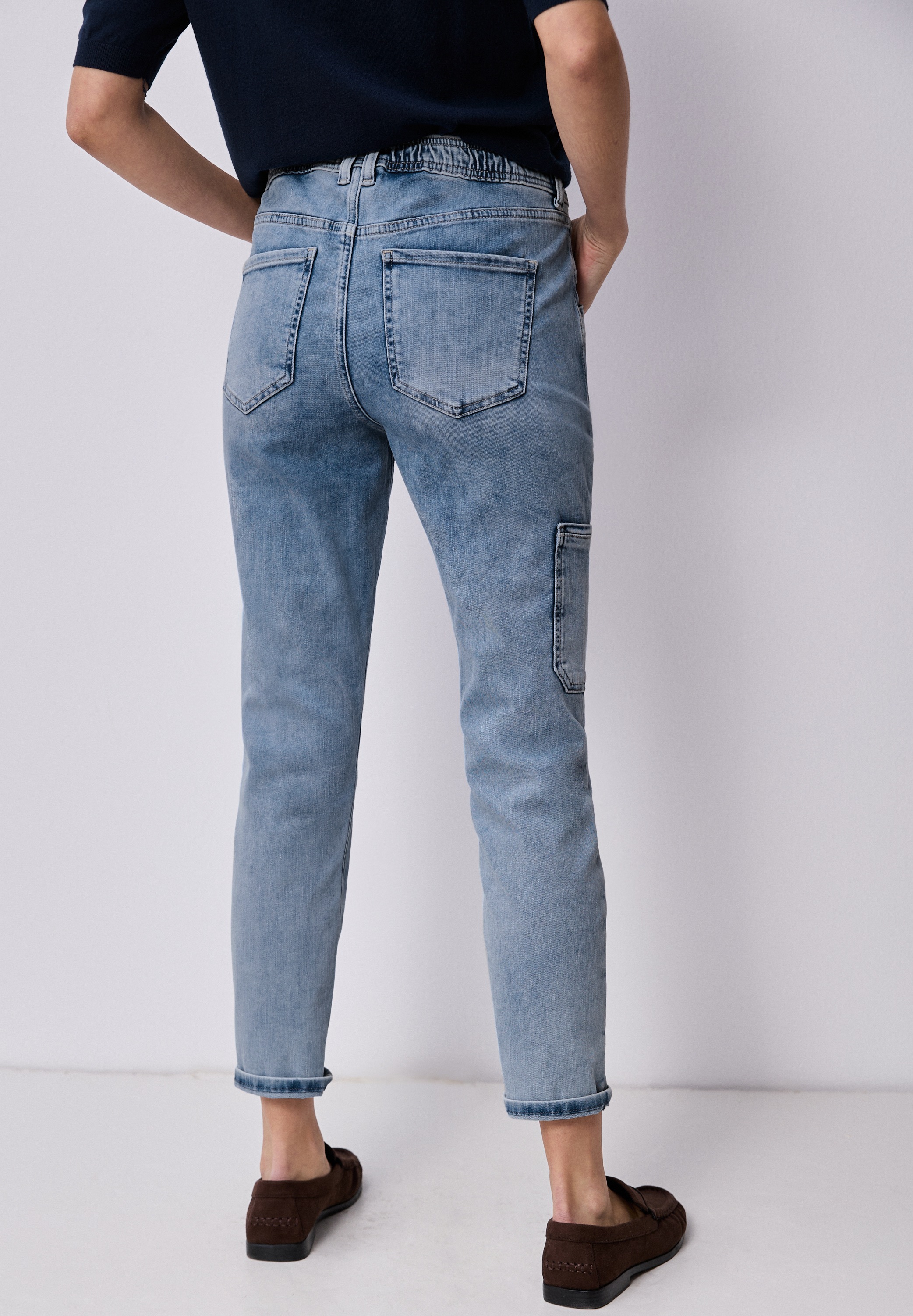 STREET ONE Slim-fit-Jeans im Cargo-Style günstig online kaufen