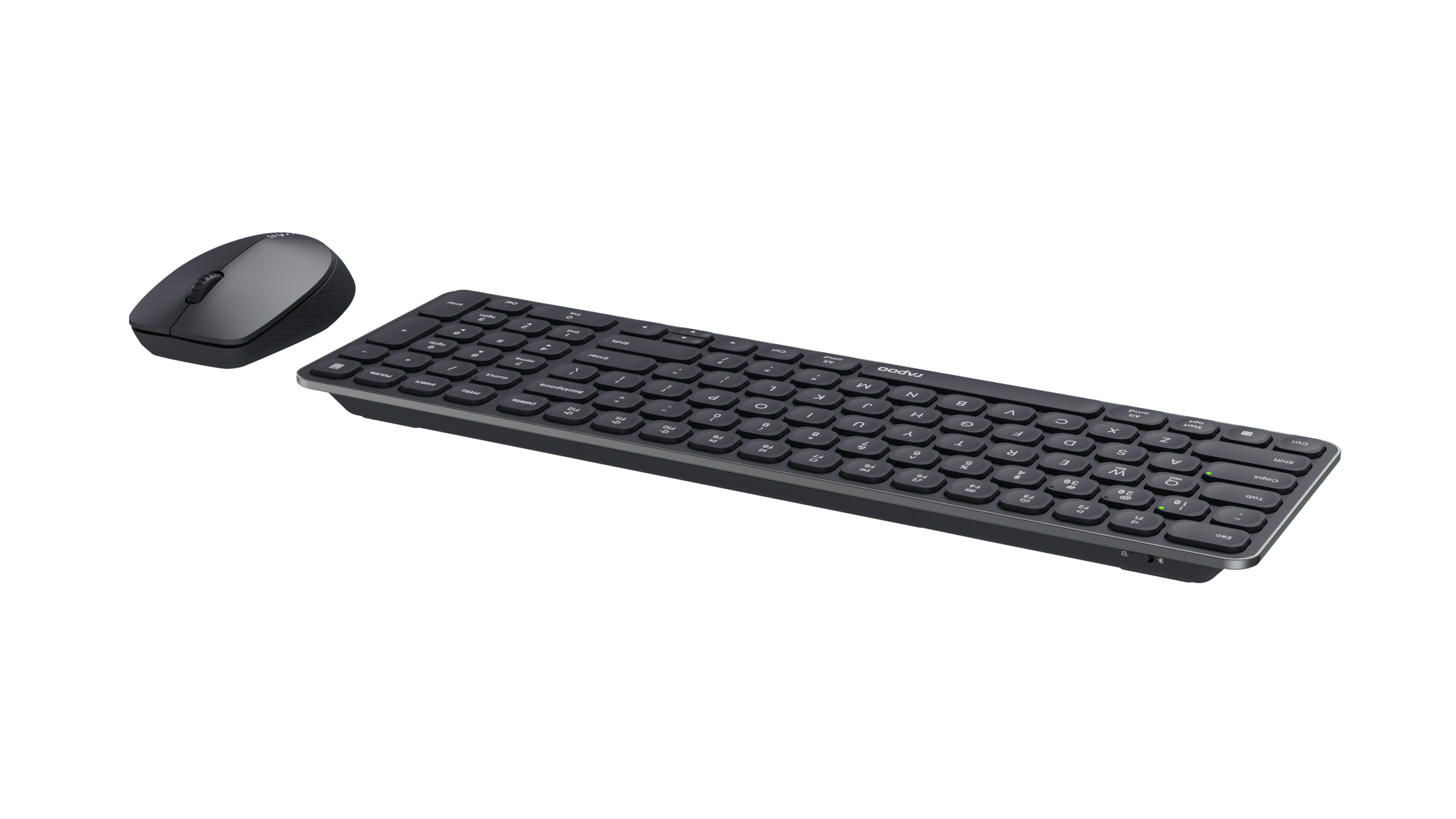 Rapoo Tastatur- und Maus-Set »9310M, Kabelloses ultraflaches Multi-Mode-Deskset«