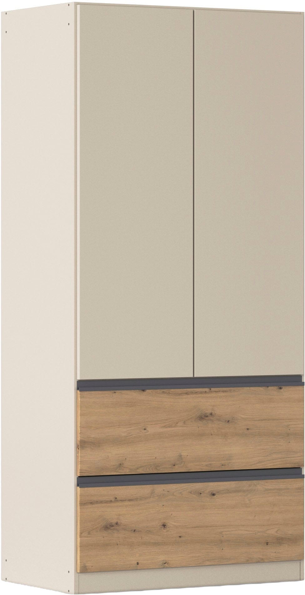 rauch Drehtürenschrank "Kleiderschrank Schrank Garderobe COSTA in den Breiten 91/136/181 cm" in 3 Ausstattungen BASIC/CLASSIC/PREMIUM, viel Platz, grifflose Front und Push-to-Open Funktion MADE IN GERMANY