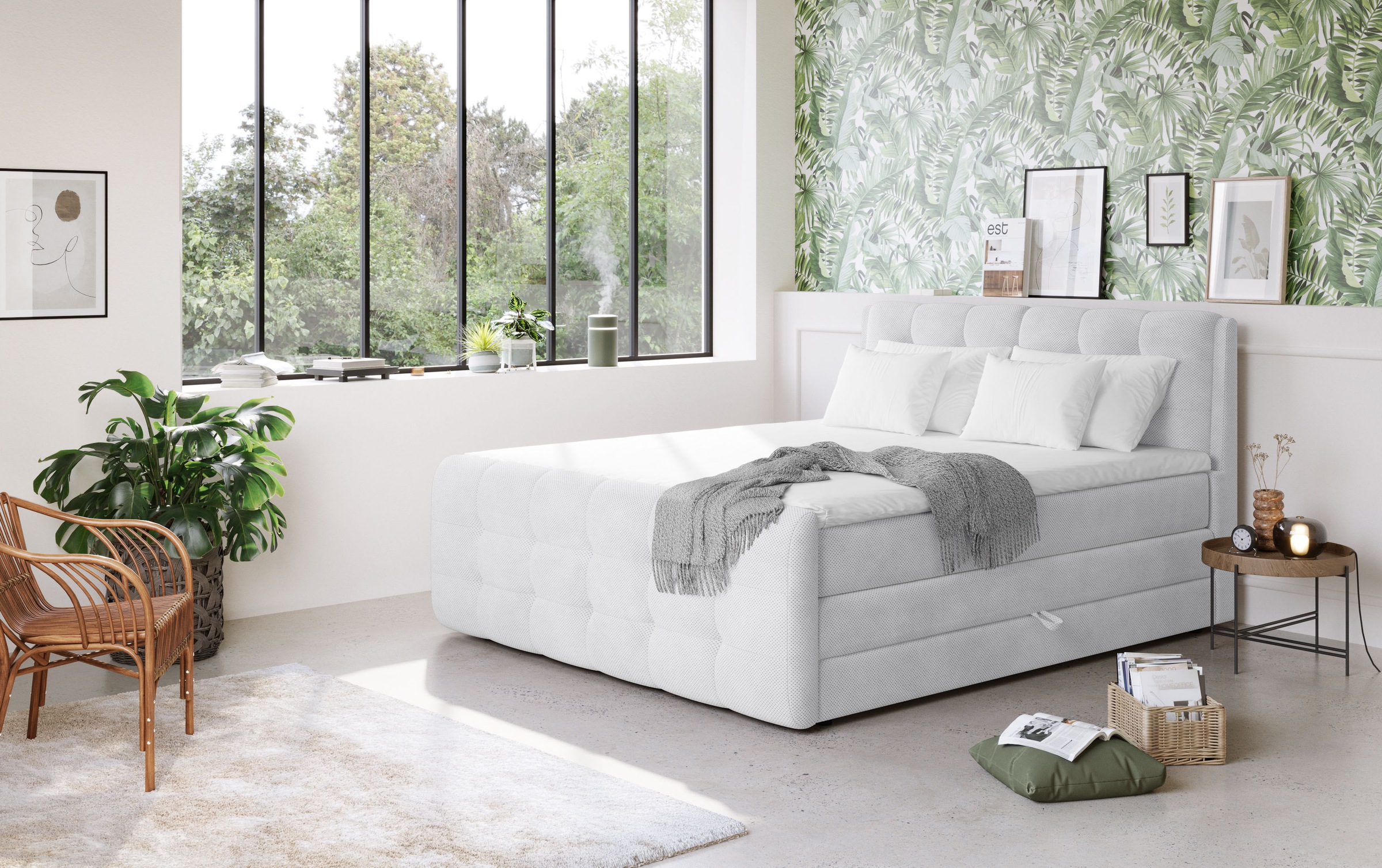 COTTA Boxspringbett »Fort mit Bettkasten, inkl. Topper«, erhältlich in verschiedenen Breiten (160cm, 180cm & 200cm)
