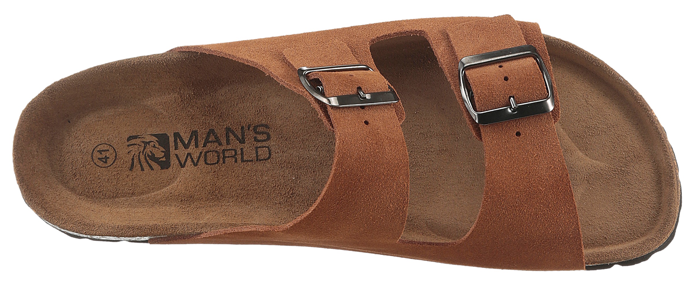 Man's World Pantolette, Schlappen, Sommerschuh, Hausschuh mit vorgeformtem Fußbett