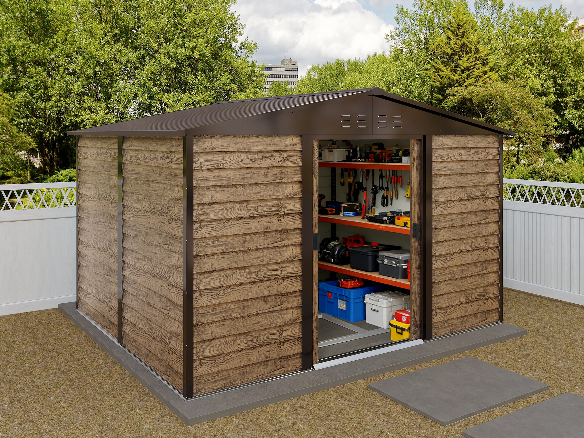 KONIFERA Gerätehaus "Metall" günstig online kaufen