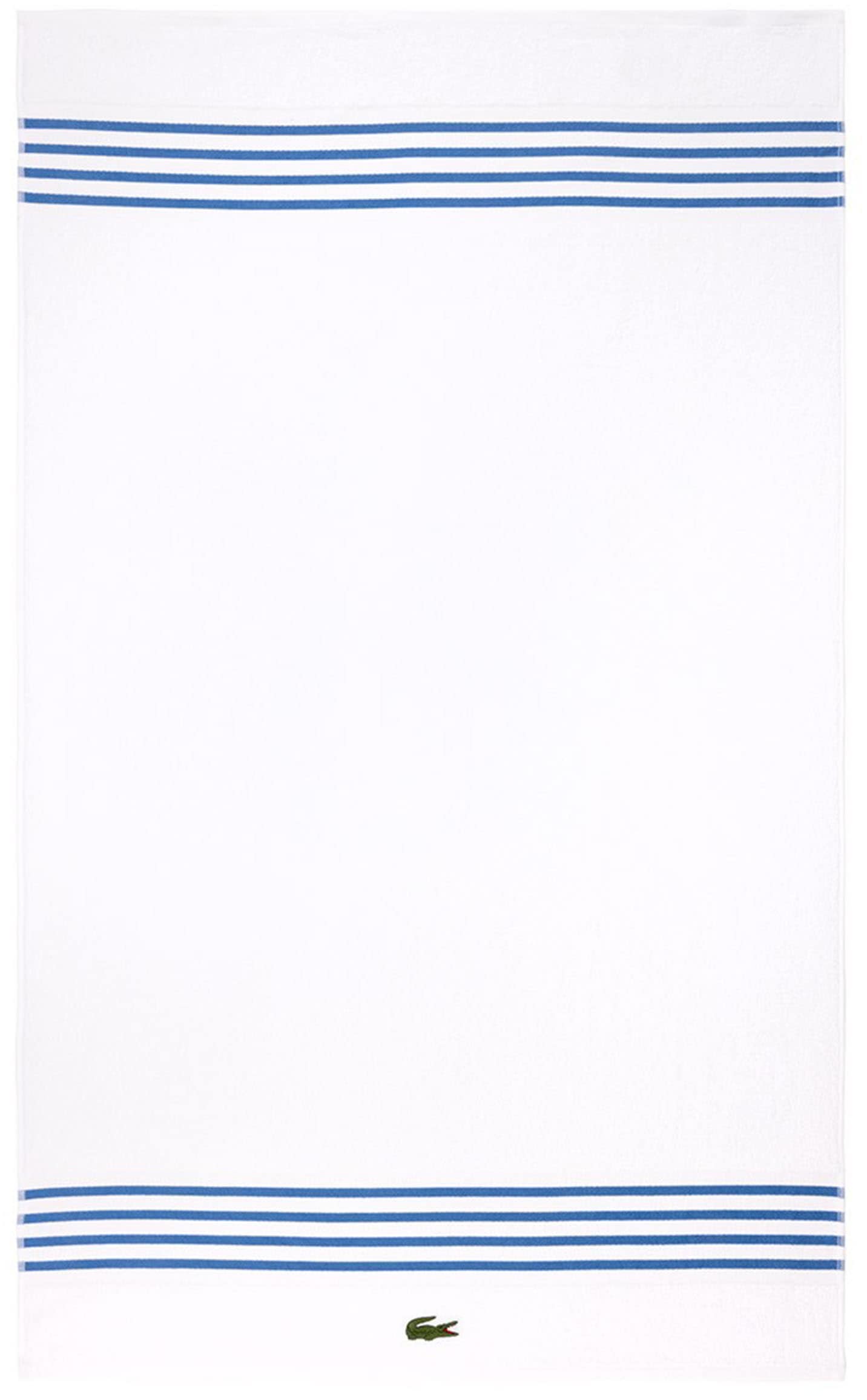 Lacoste Badetuch »LCOURTLI« mit Label-Applikationen und gestreifter Bordüre