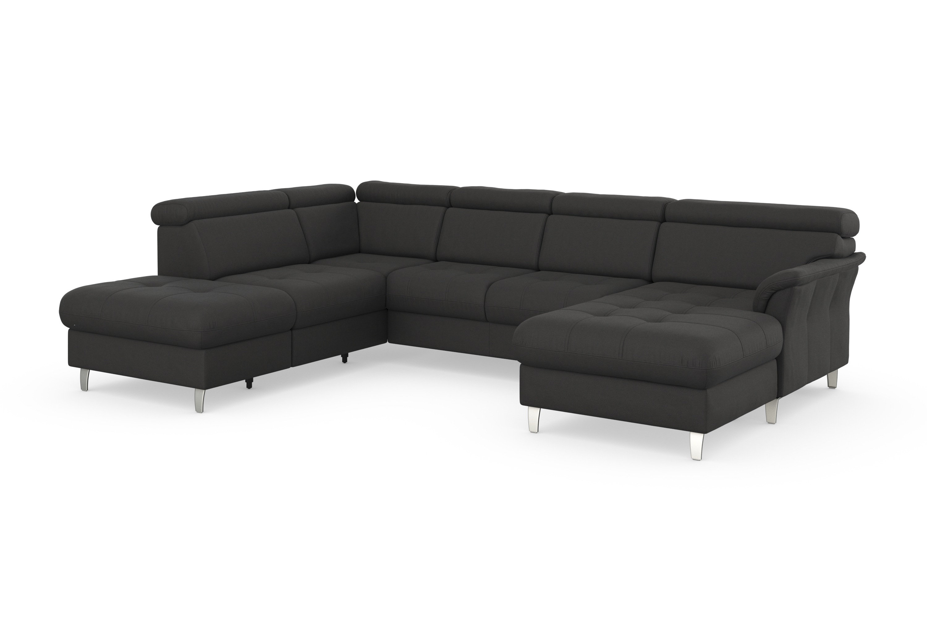 Thumbnail - sit&more Wohnlandschaft "Marano U-Form", inklusive Kopfteilverstellung, wahlweise mit Bettfunktion, Bettkasten