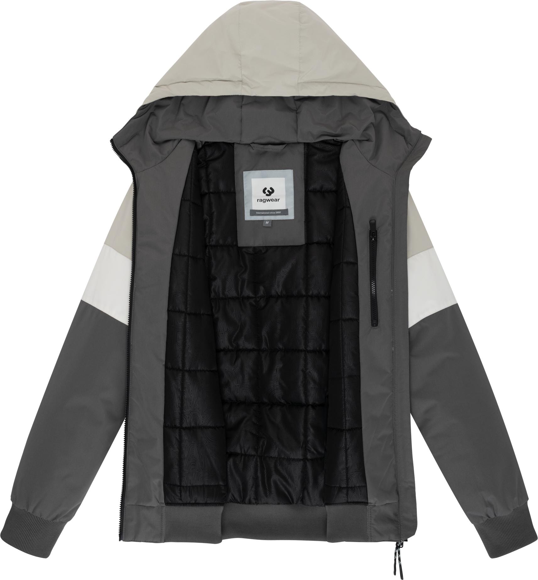 Ragwear Winterjacke »Jinig Warm YOUMODO«, mit Kapuze, Gefütterte Herren Colourblocking Bomberjacke mit Kapuze