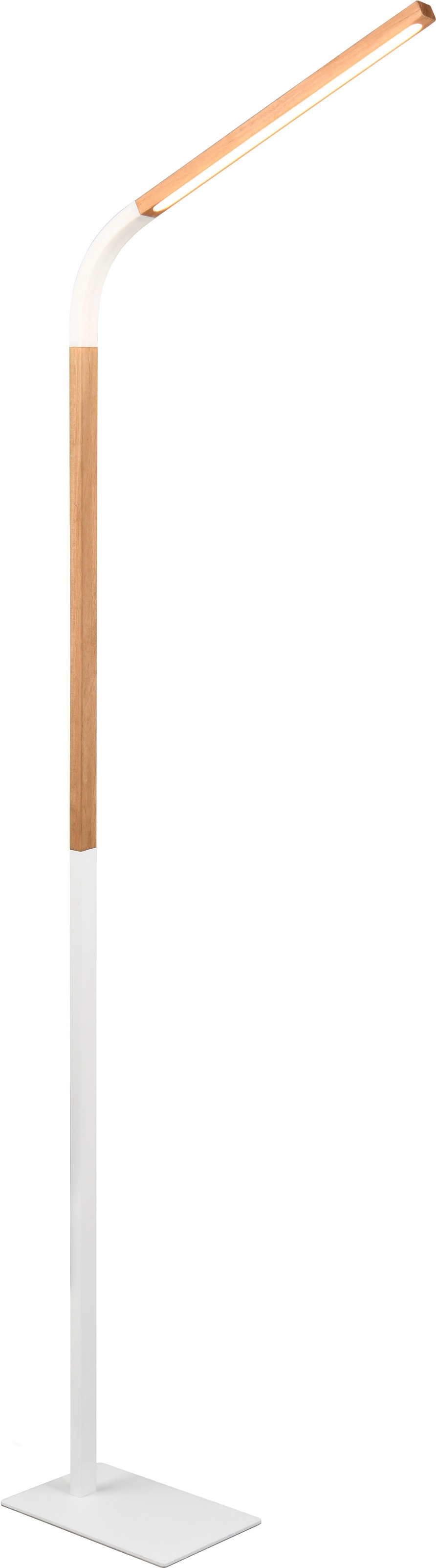 TRIO Leuchten LED Stehlampe »NORRIS, Stehleuchte mit Fußdimmer und Flexarm, Leseleuchte H. 140cm« LED-Board 1 Stk. Warmweiß 11W 1400 Lumen warmweiße LED, dimmbar per Fußschalter (3 Stufen)