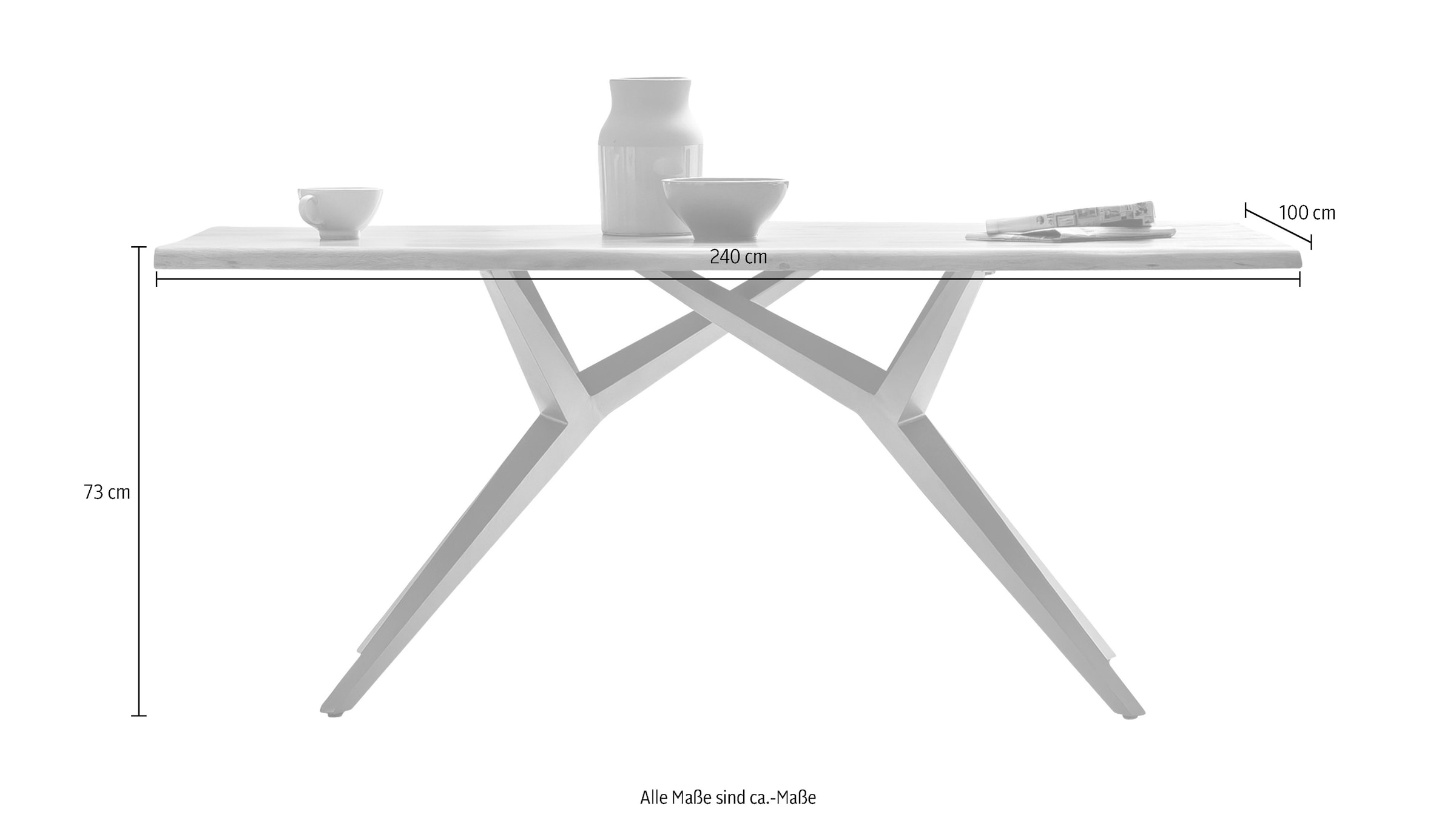 SIT Esstisch, Design-Gestell im industriellen Antiklook bestellen | BAUR