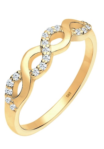 Elli DIAMONDS Diamantring »Infinity - Unendlichkeitsschleife, 0604640414«, mit Diamanten kaufen