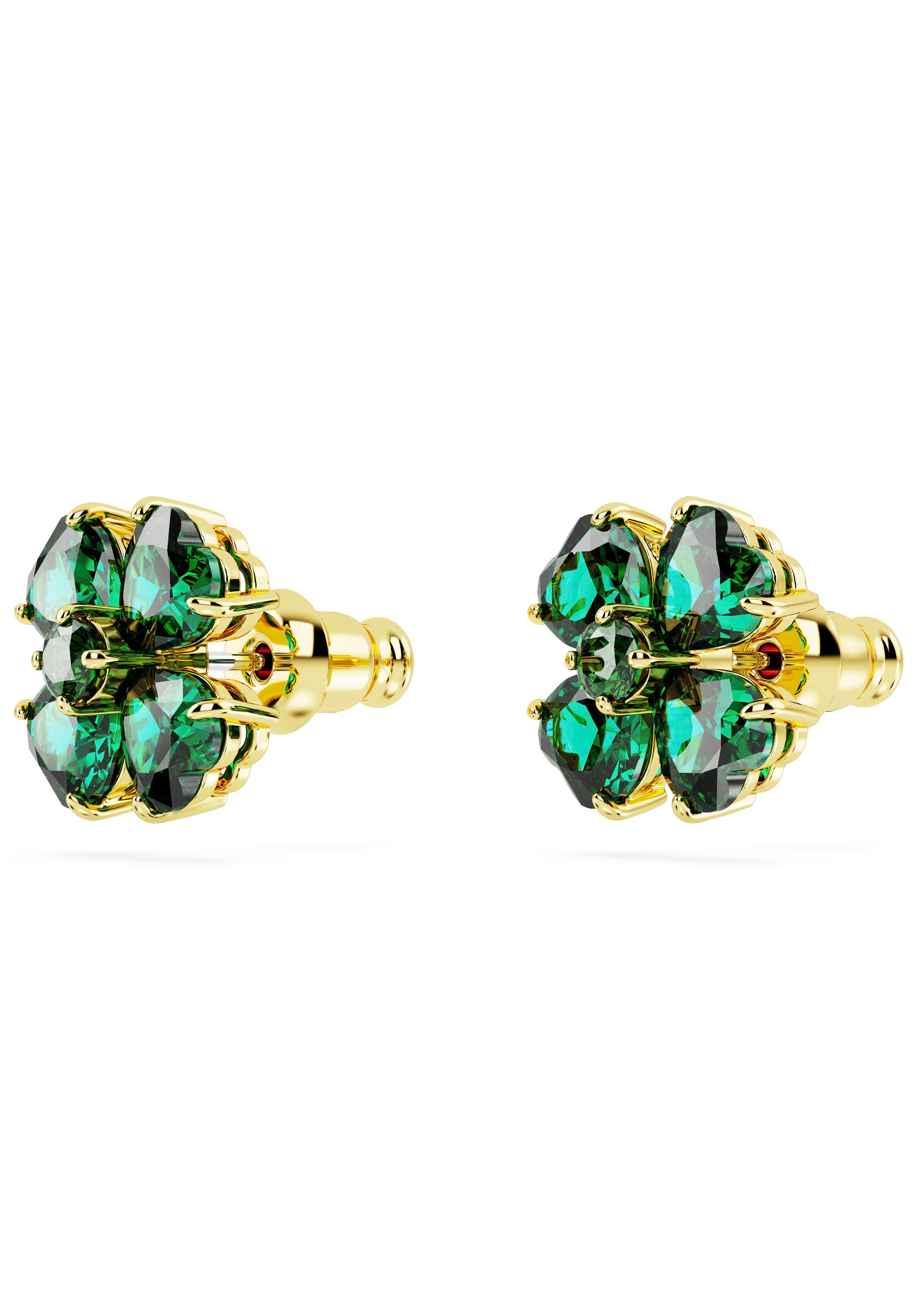 Paar Ohrstecker SWAROVSKI "Schmuck Geschenk Idyllia Drop-Ohrhänger Blume", gold (gelbgoldfarben, metallfarben, blau, grün, gelb, lila, rosa,, blau, grün, gelb, lila, rosa,), Ohrringe, Damen, Metall, mit Swarovski Kristall 7