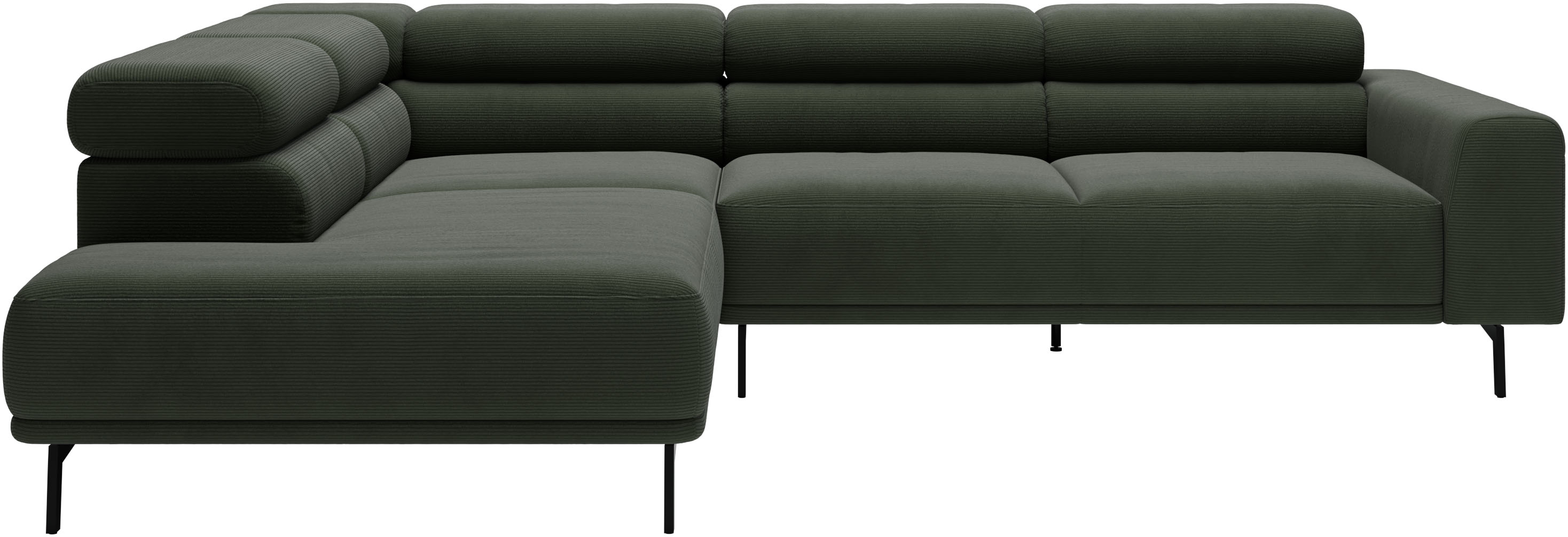 SCHÖNER WOHNEN-Kollektion "Tossa, Modernes Design trifft smarte Funktione, Breite 273 cm" Motorischer Sitzvorzug, Kopfteil-Funktion & Saugroboter-Höhe