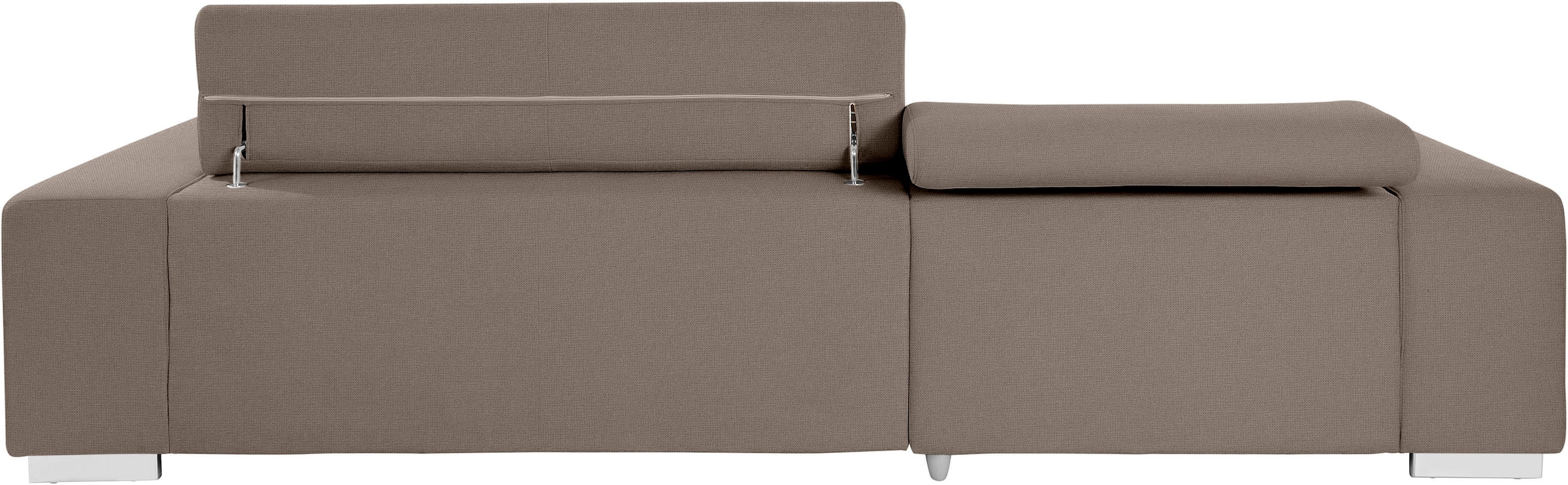 COTTA Ecksofa »Orion L-Form«, mit Kopfteilverstellung & 3 Nierenkissen