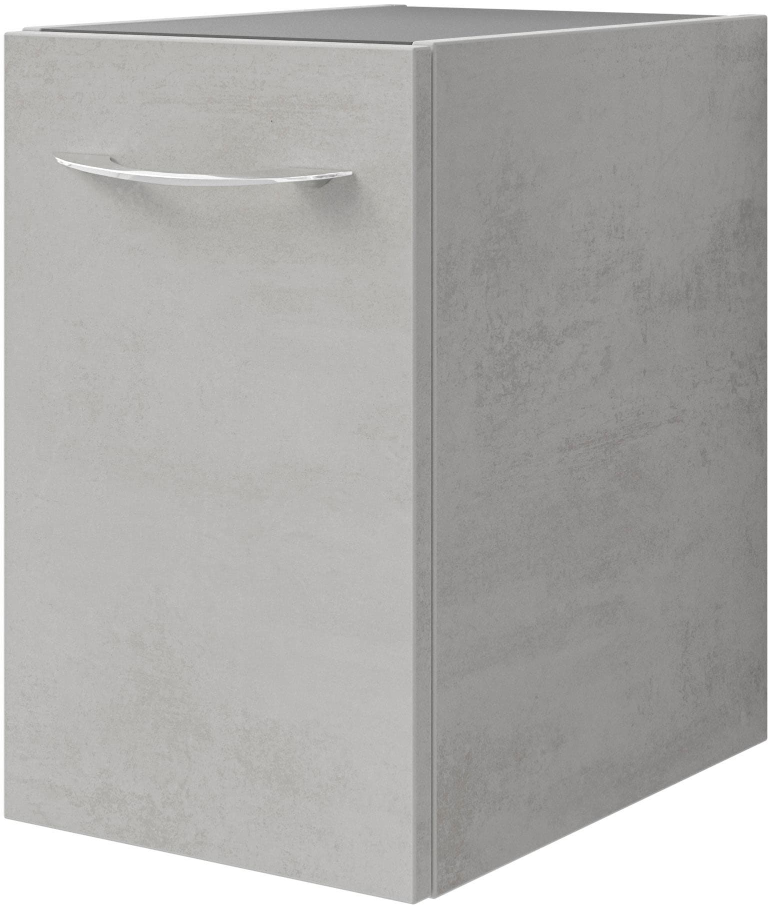 Saphir Waschtisch »Serie 4035 Keramik-Aufsatzbecken mit Unterschrank, 88 cm breit«, Waschplatz, 2 Schubladen, 1 Tür, inkl. Türdämpfer, Griff Chrom Glanz