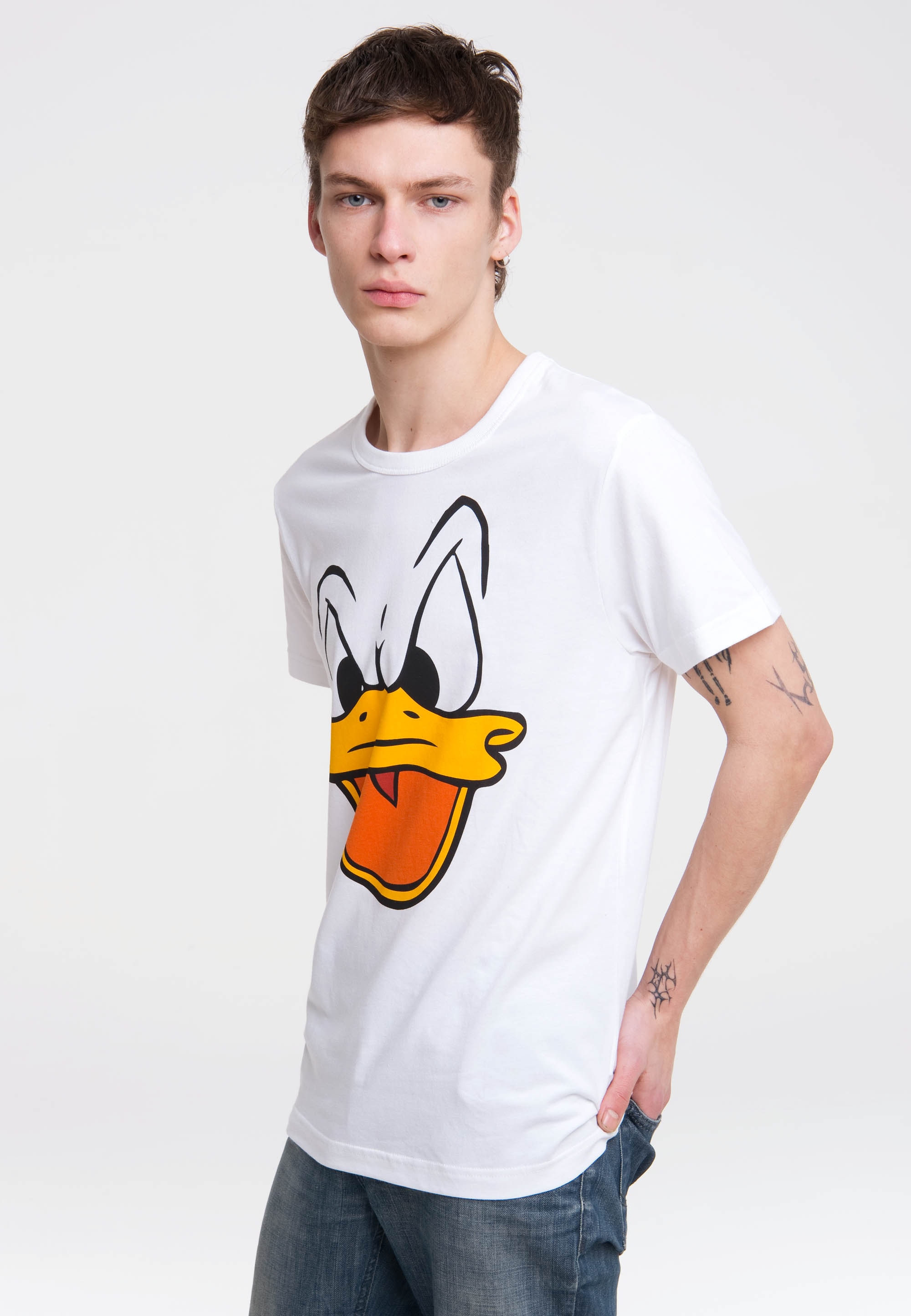 lizenziertem »Donald T-Shirt Duck«, LOGOSHIRT | bestellen ▷ BAUR im Originaldesign