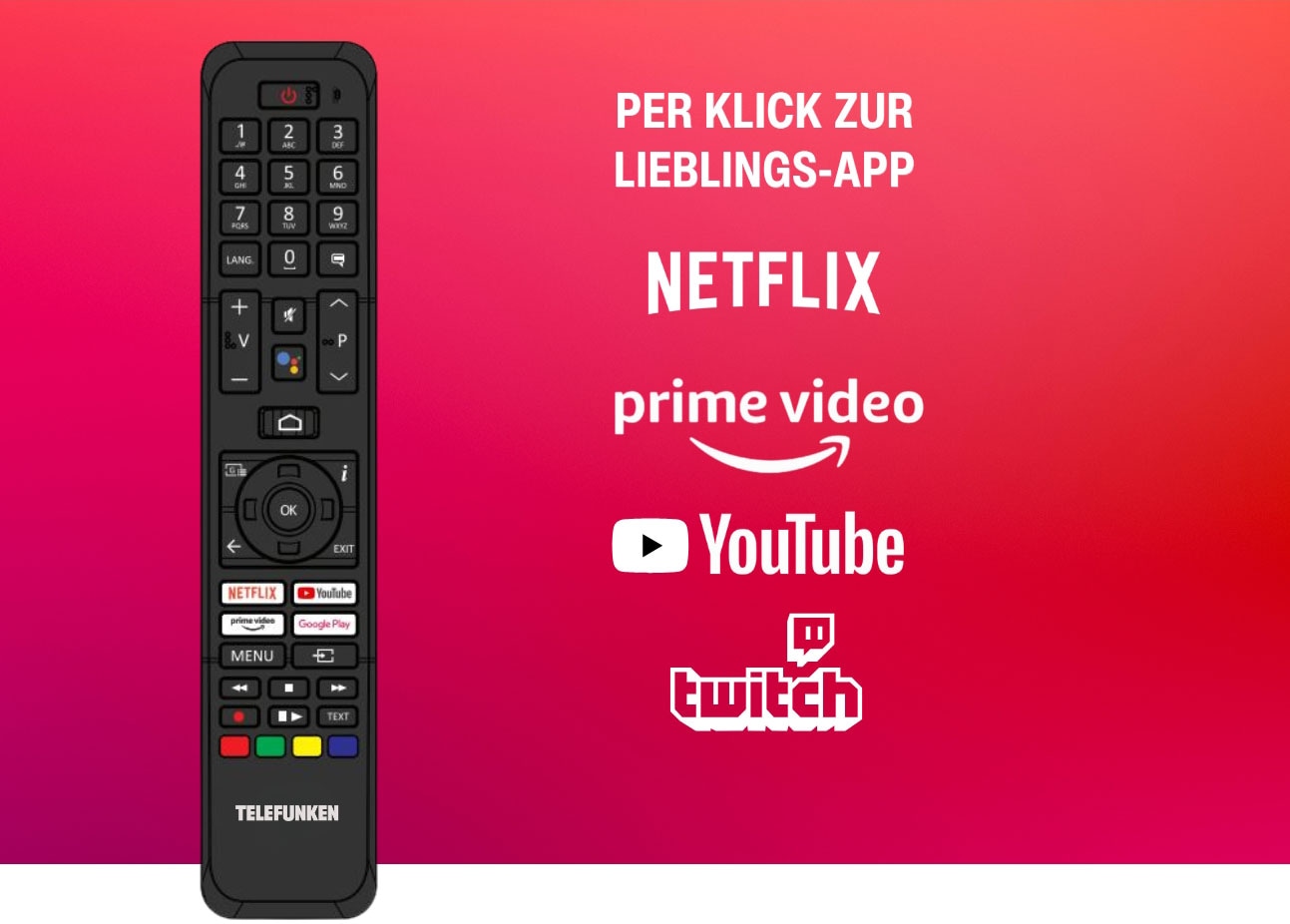 Telefunken QLED-Fernseher »D40Q751X2CW«, Full HD, Smart-TV-Android TV