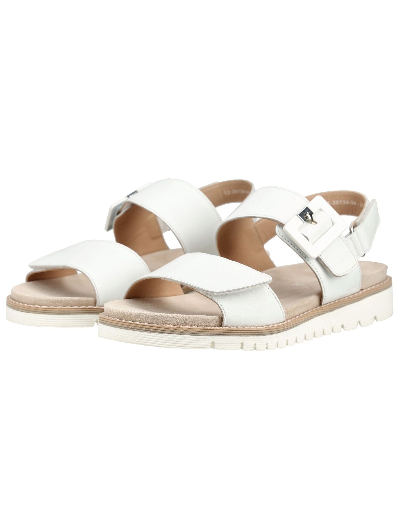 Riemchensandale ARA "Ara Sandalen Leder", Damen, Gr. 37, weiß, Leder, Schuhe Riemchensandale 3