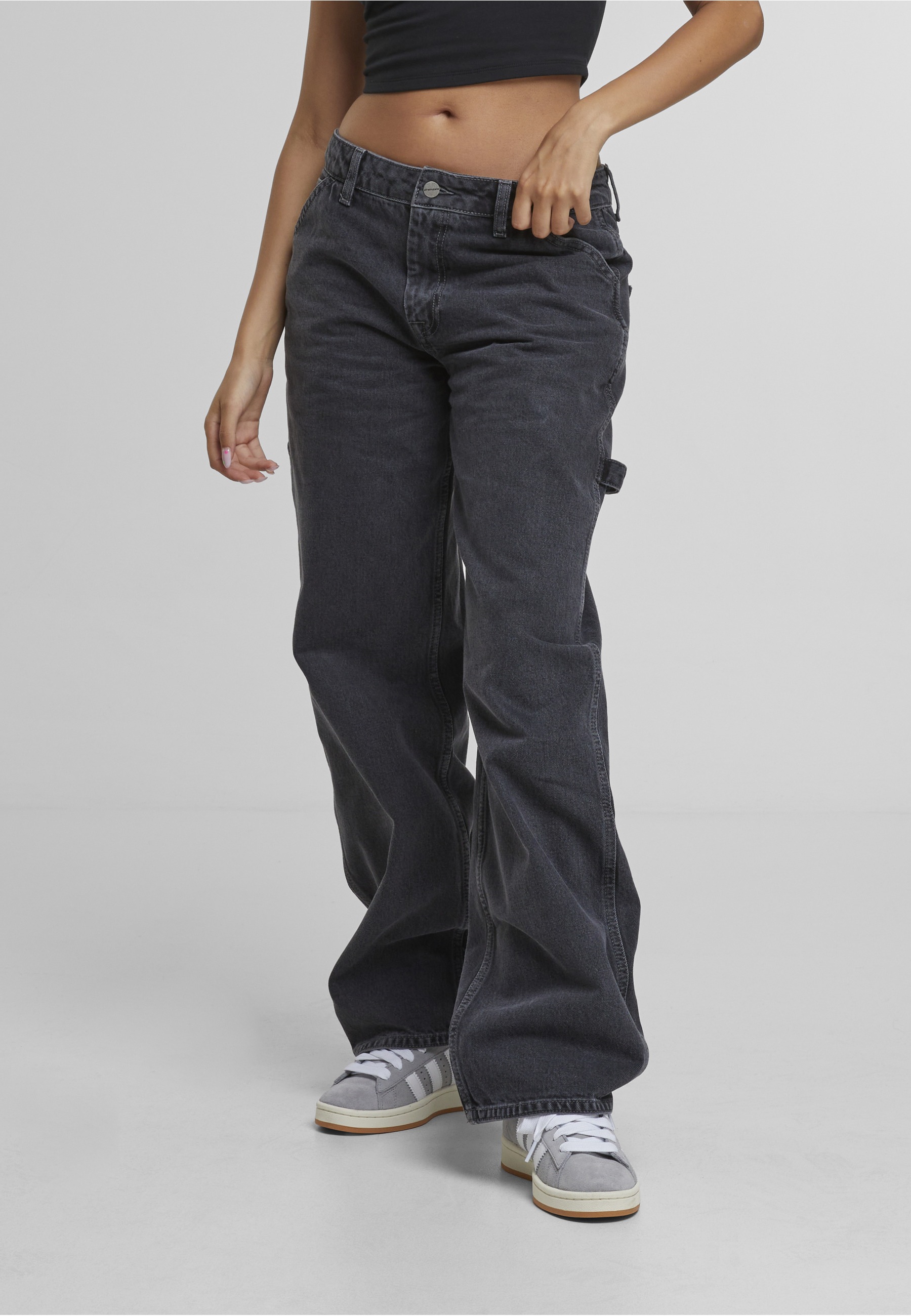 2Y Studios Anela Worker Baggy Jeans Washed Grey 30 5