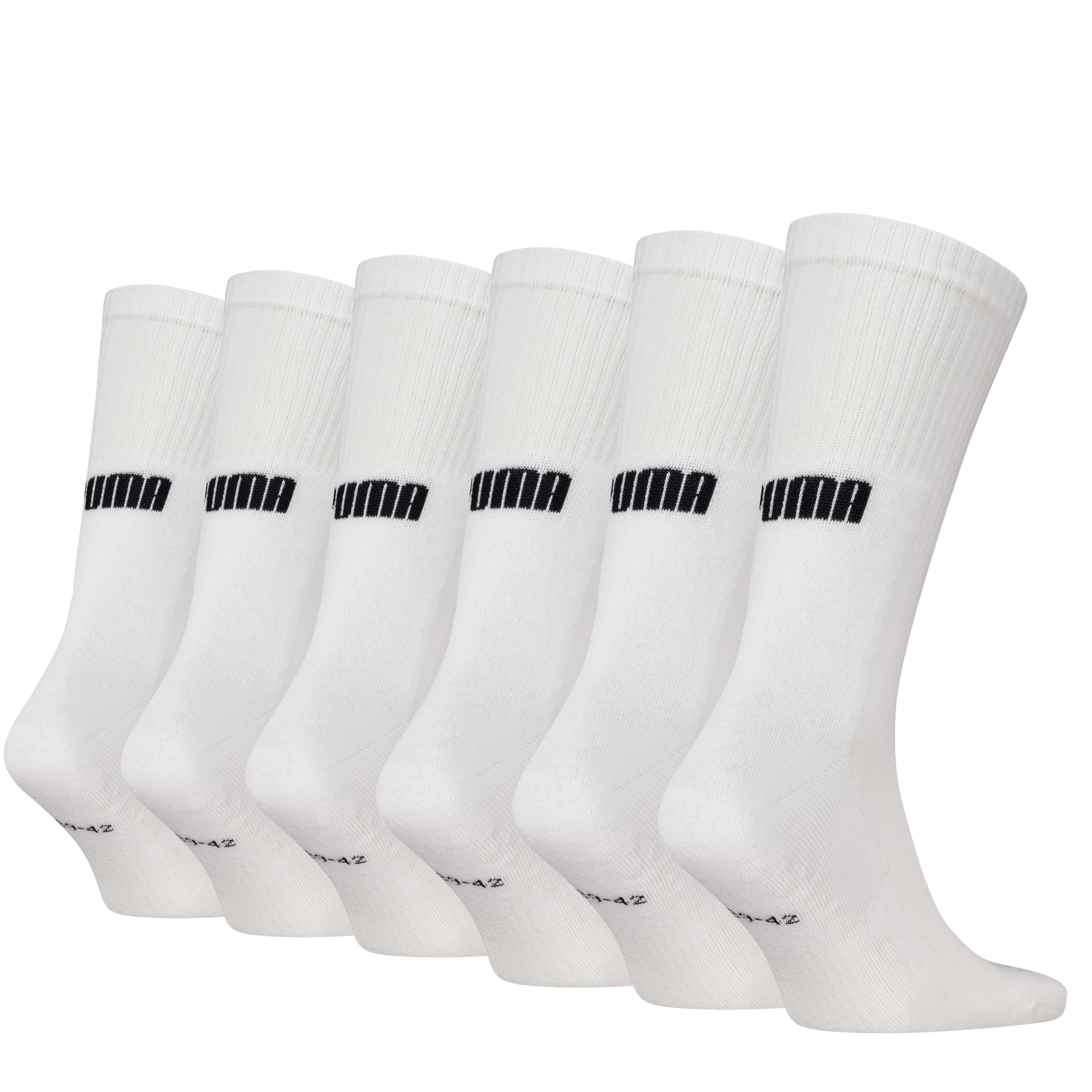 PUMA Socken »PUMA UNISEX CUSHIONED NEXT CREW 6P ECOM«, (6 Paar), mit Logoschriftzug an der Rückseite