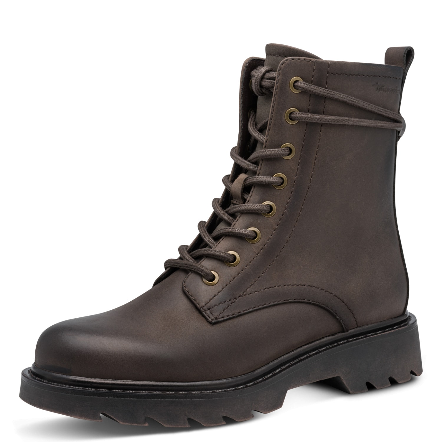 TAMARIS Damen Schnürstiefelette, Gr. 39, braun, Schuhe, Blockabsatz, Schnürboots mit zusätzlichem Innenreißverschluss