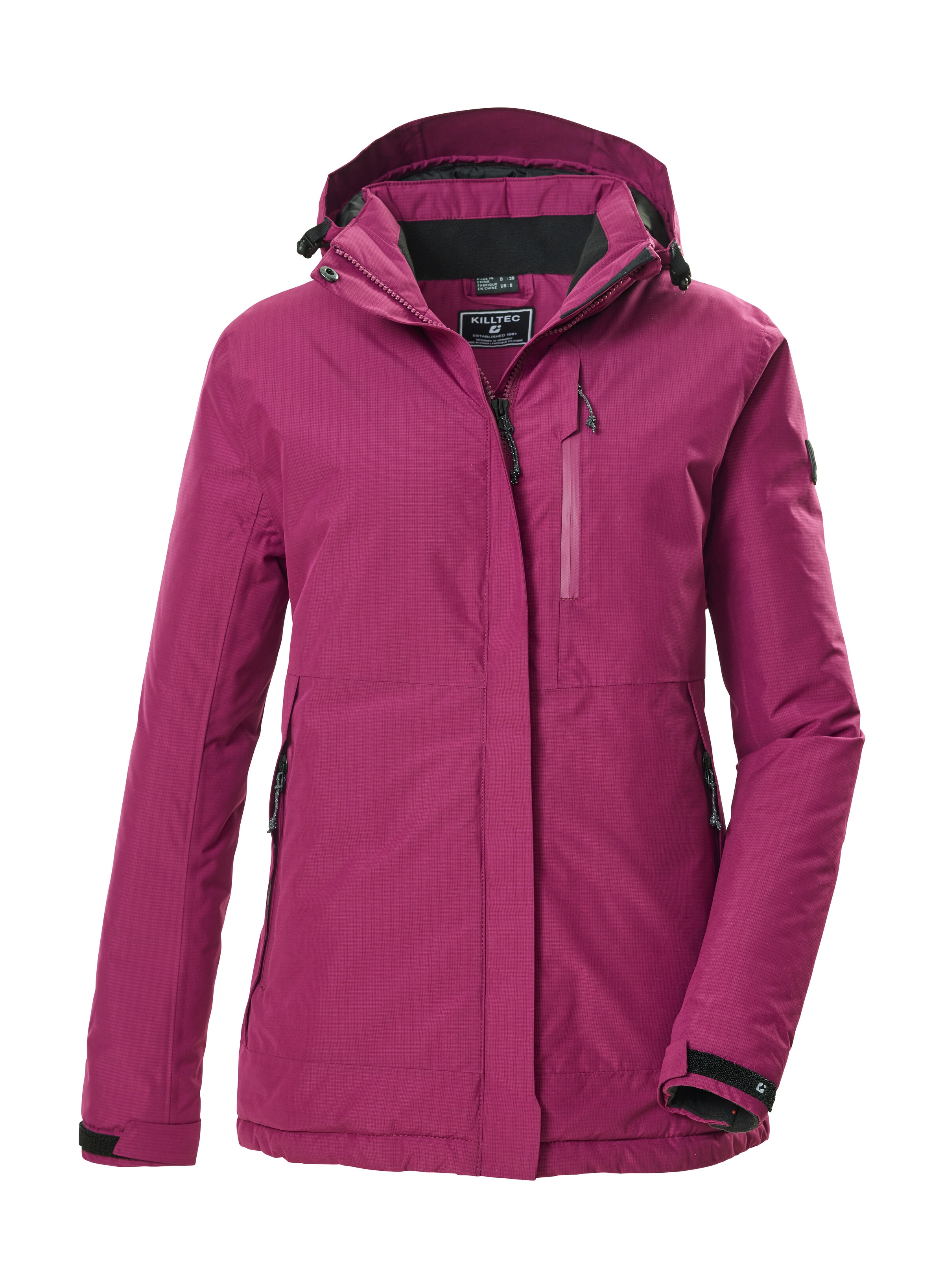 Killtec Funktionsjacke "KOW 225 WMN JCKT" Atmungsaktive, wind- und wasserdichte Damenjacke, abnehmbare Kapuze