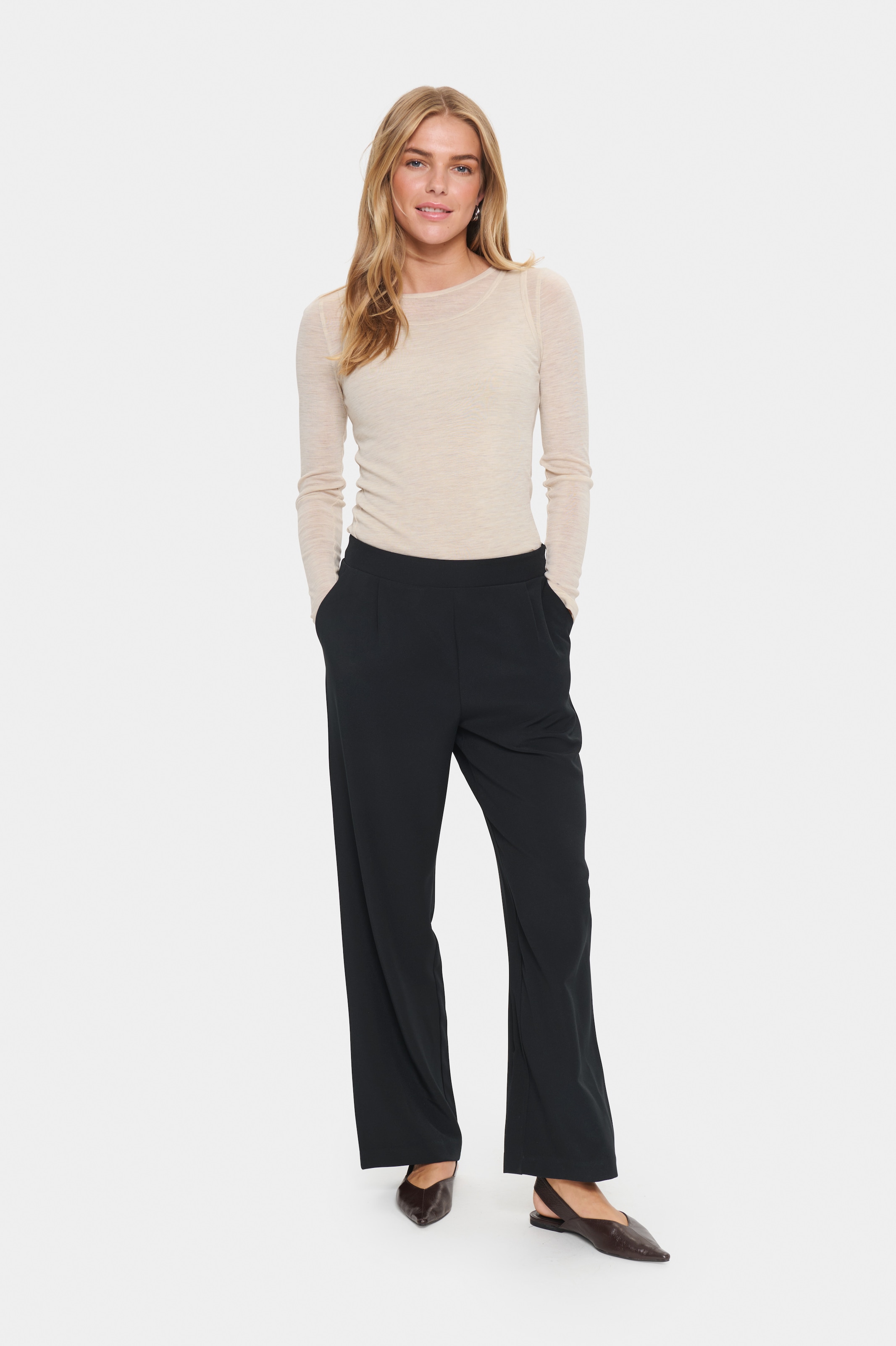 Saint Tropez Anzughose »CelestSZ Wide Leg Pants«  Schlupfhose mit Gummizug