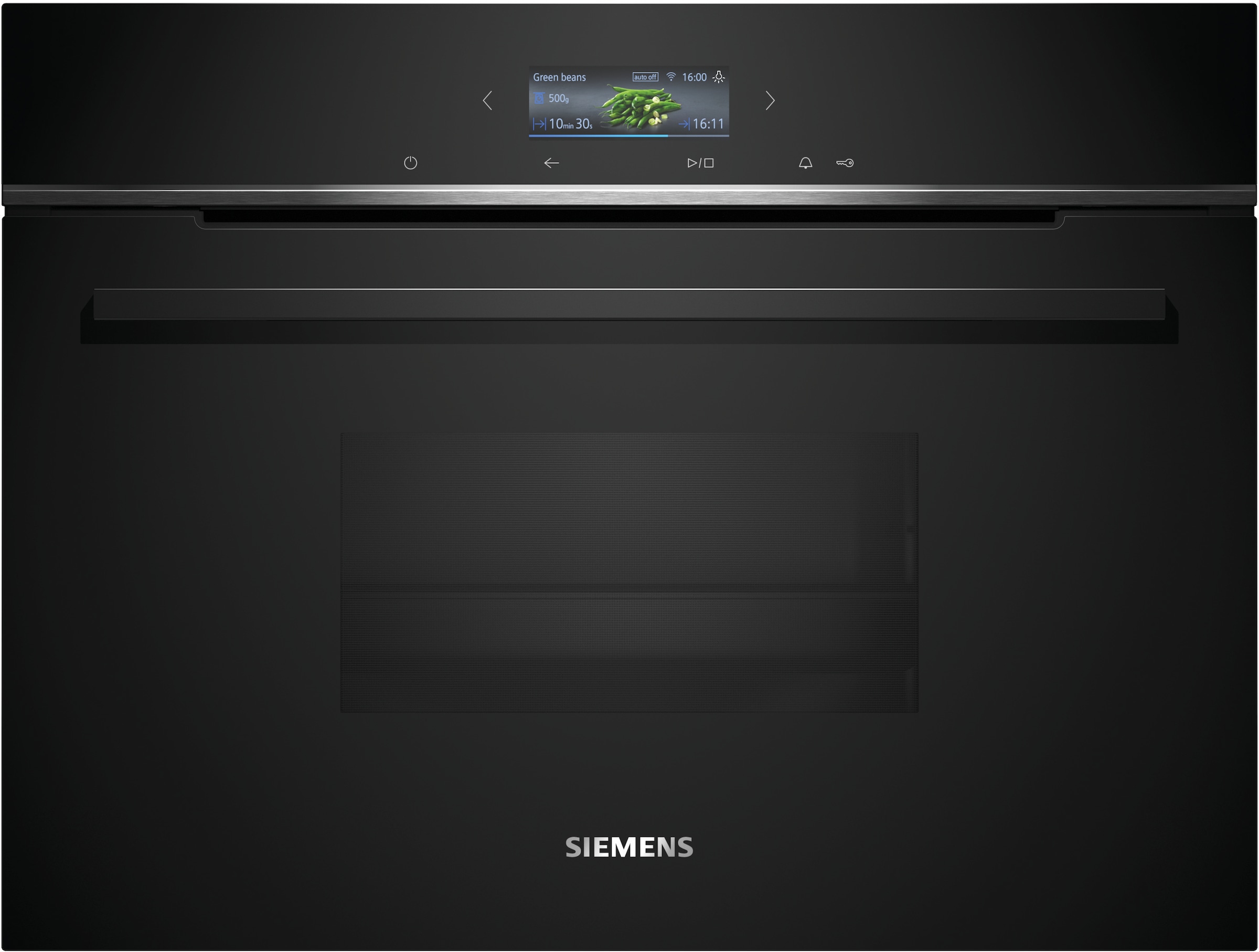 Siemens Nero Einbau-Dampfgarer "Cd714gxb1", Schwarz, B:59,4Cm H:45,5Cm T:54,8Cm, Dampfgarer, Smarter Kochassistent & Gesundes, Schonendes Dampfgaren - Image 3