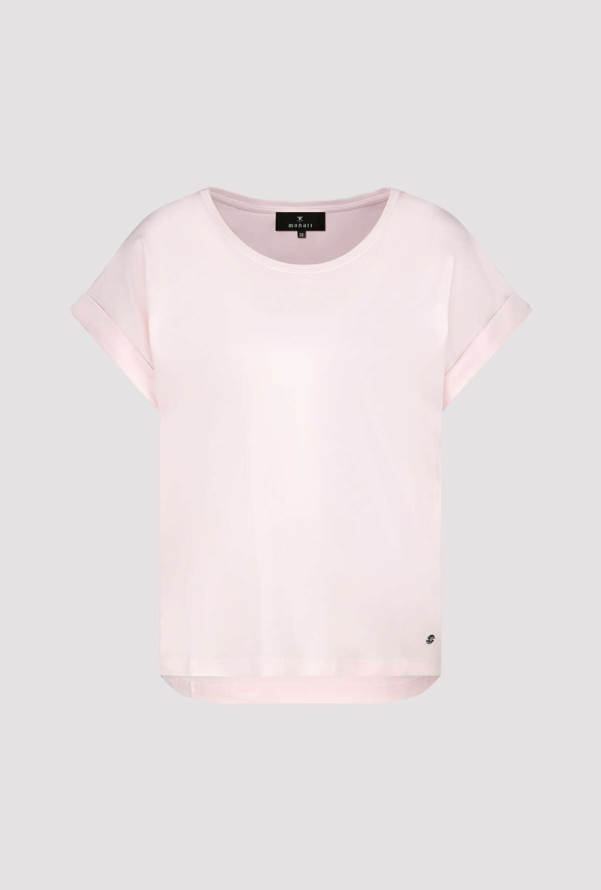 Monari T-Shirt »Shirt Basic Pima« Regular fit mit Rückenfalte