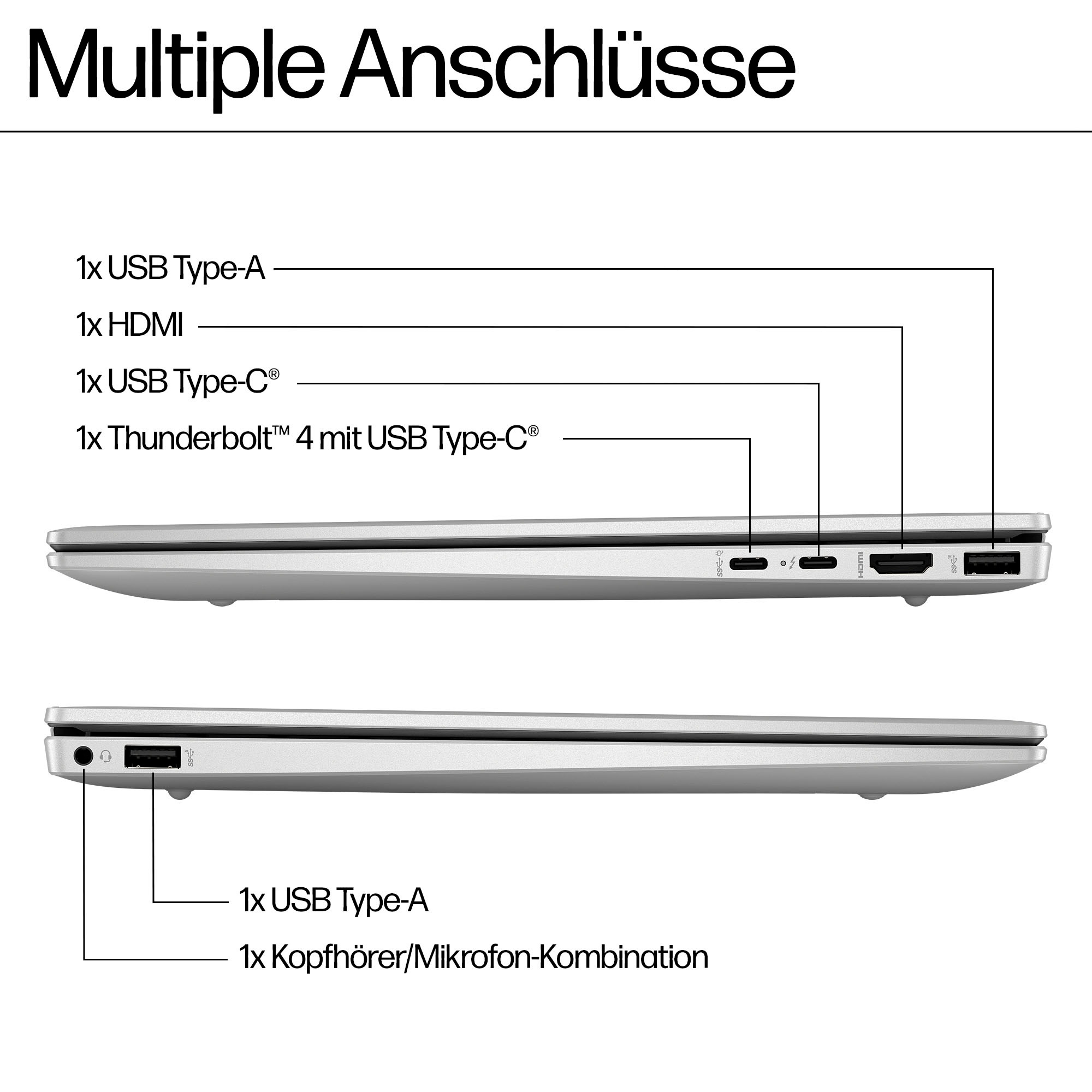 HP Notebook »Pavilion 14-ey0257ng«, 35,6 cm, / 14 Zoll, AMD, Ryzen 5, Radeon 740M, 1000 GB SSD