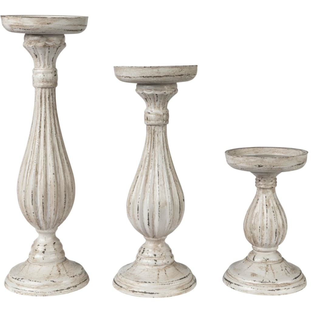 Schneider Kerzenhalter, (Set, 3 St.), für Stumpenkerzen, Größen: 34, 29 und 17 cm