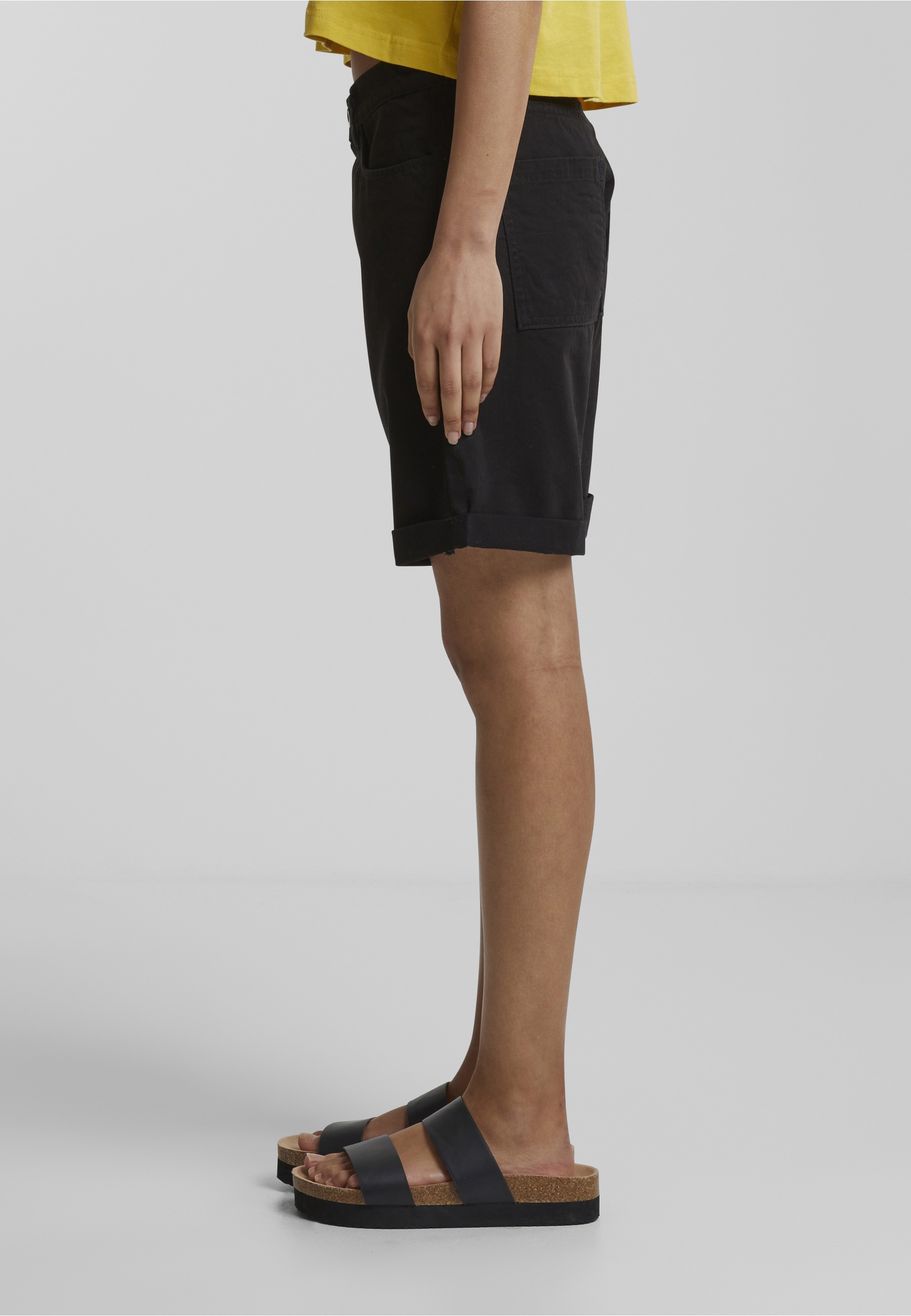 URBAN CLASSICS Sweatshorts »Urban Classics Damen Ladies Organic Cotton Bermuda Pants«