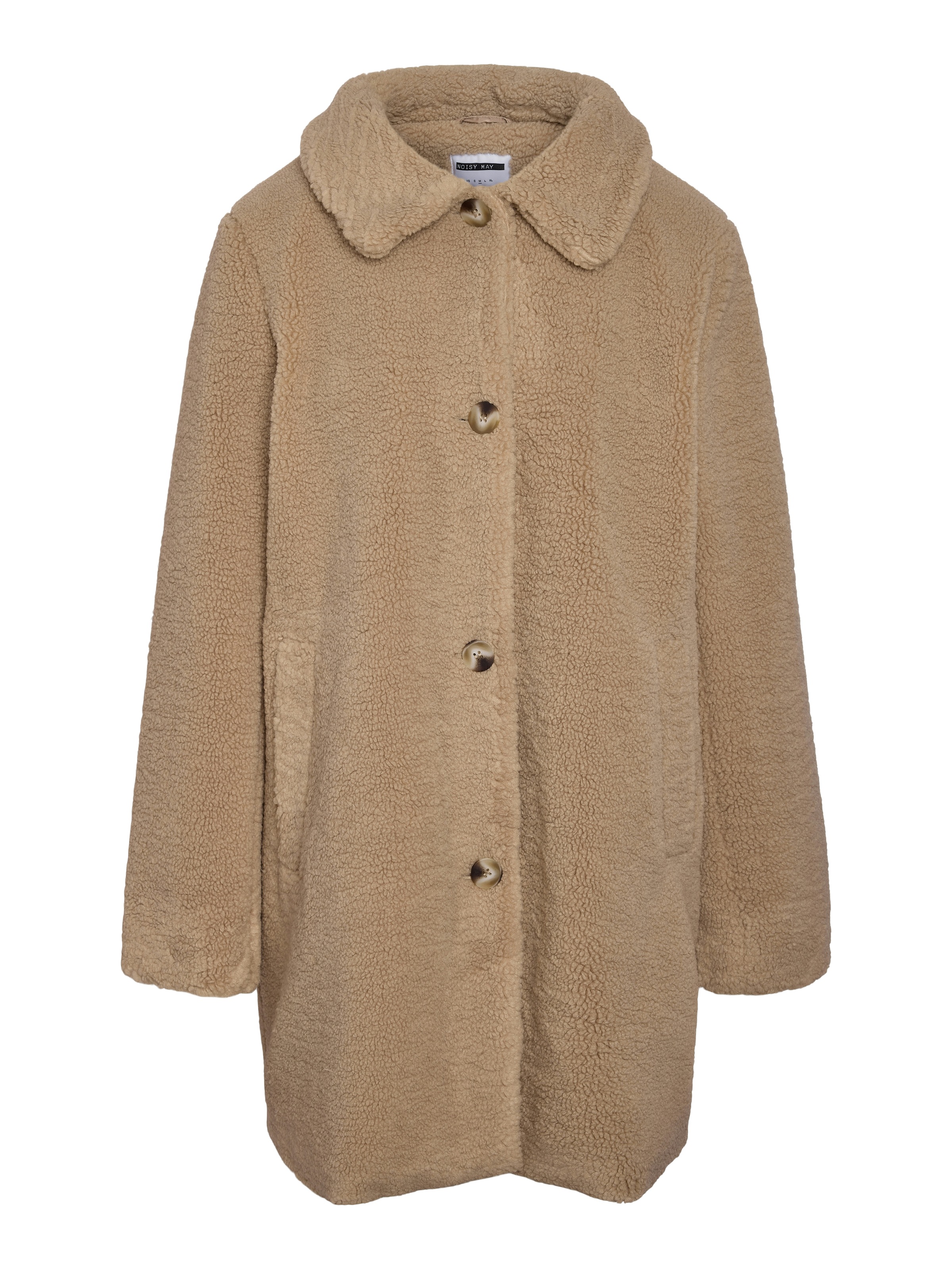 Noisy may Kurzmantel »NMNATI TEDDY COAT NOOS« Kunstfaser