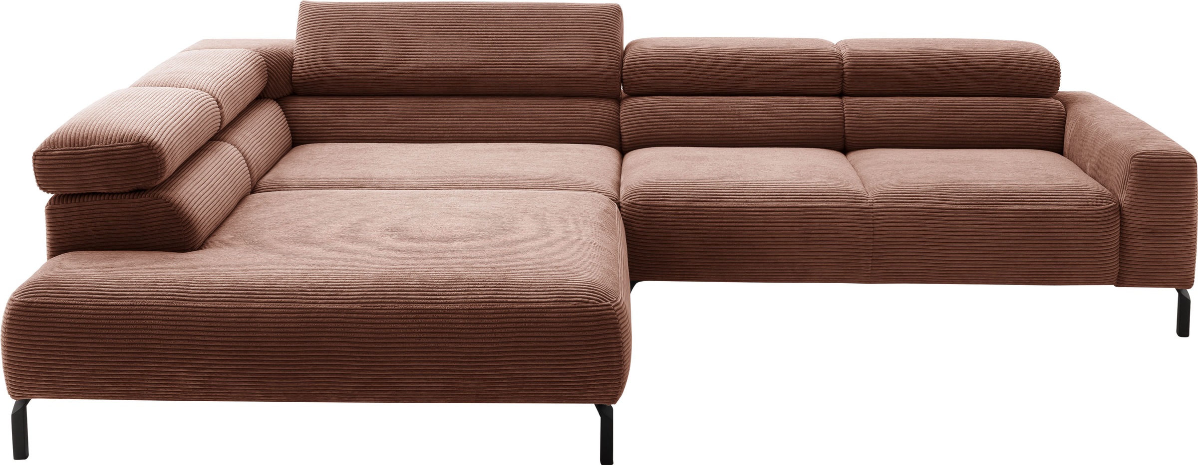 Places of Style Ecksofa "Antonelli, L-Form, inkl. Kopfteilverstellung, Brei günstig online kaufen