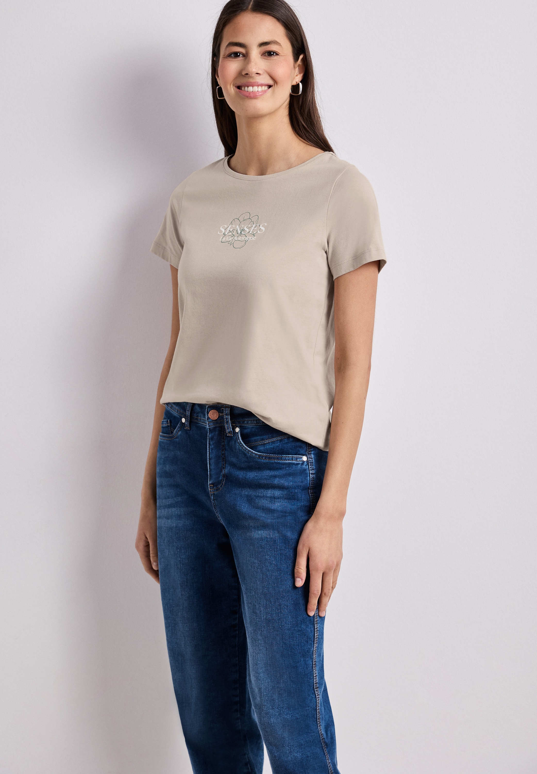 STREET ONE T-Shirt aus reiner Baumwolle
