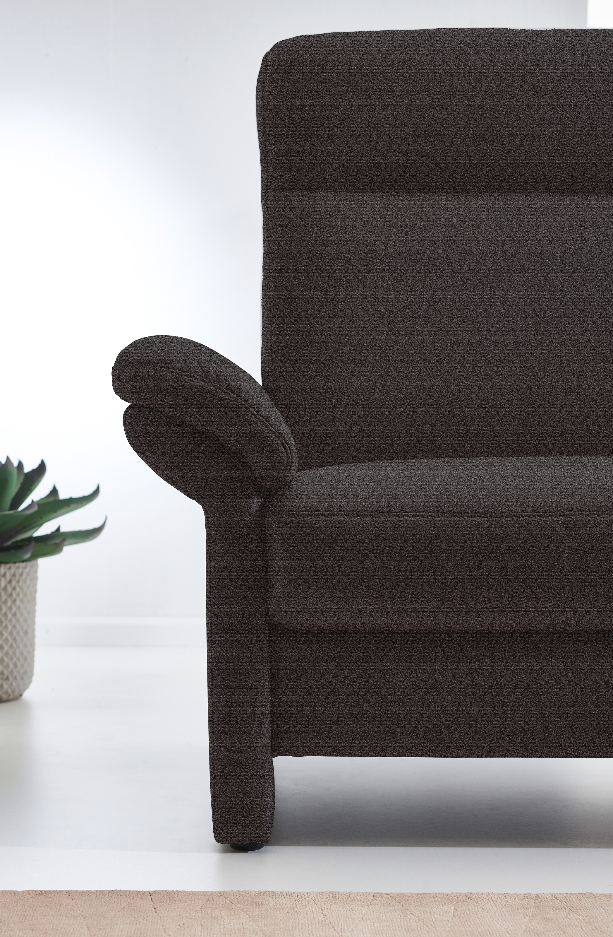 Places of Style 2,5-Sitzer »Senise, Breite 186 cm, Armteilverstellung, Federkern«, wahlweise auch mit Relaxfunktion auf beiden Seiten