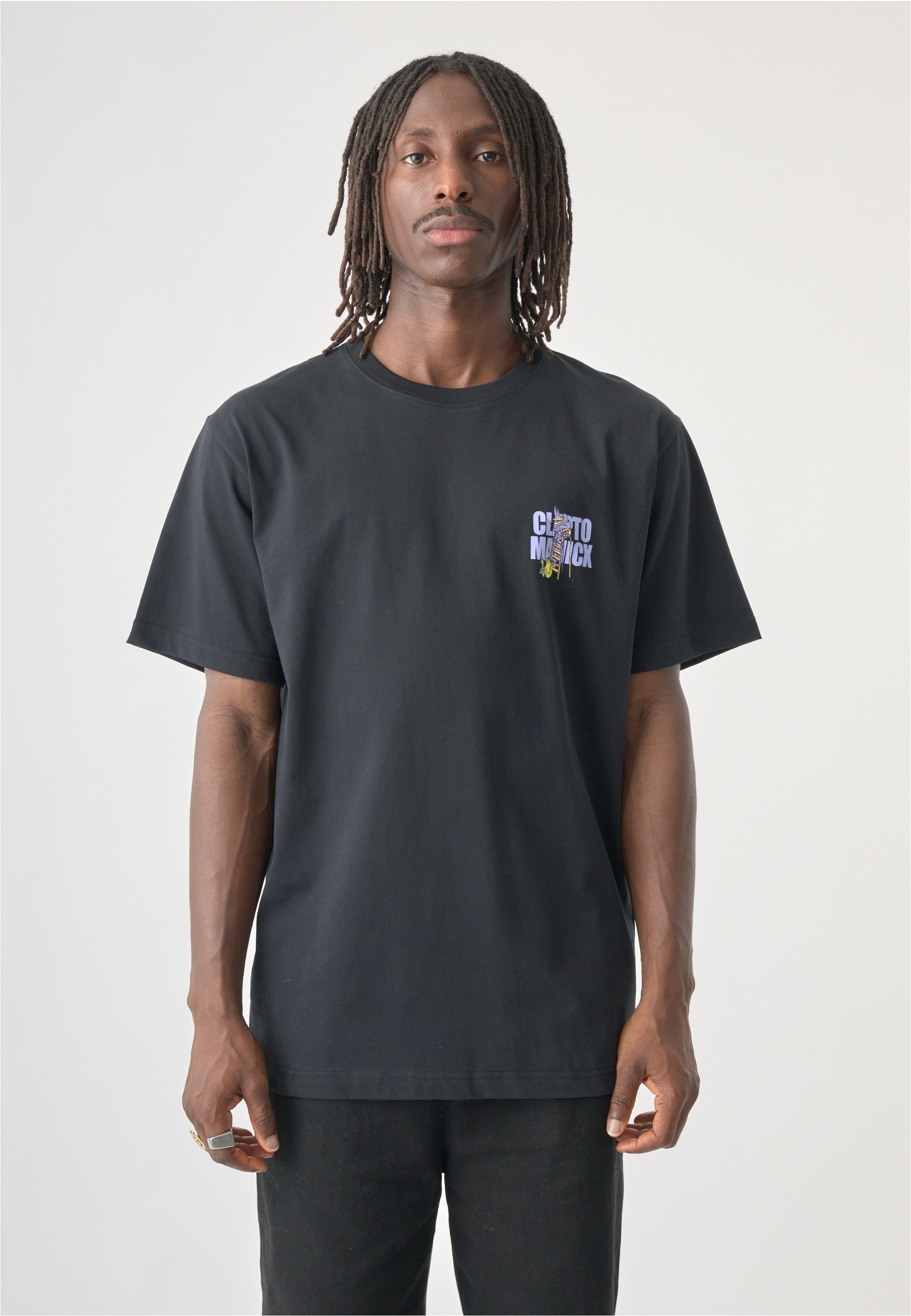 Cleptomanicx T-Shirt mit großem Frontprint