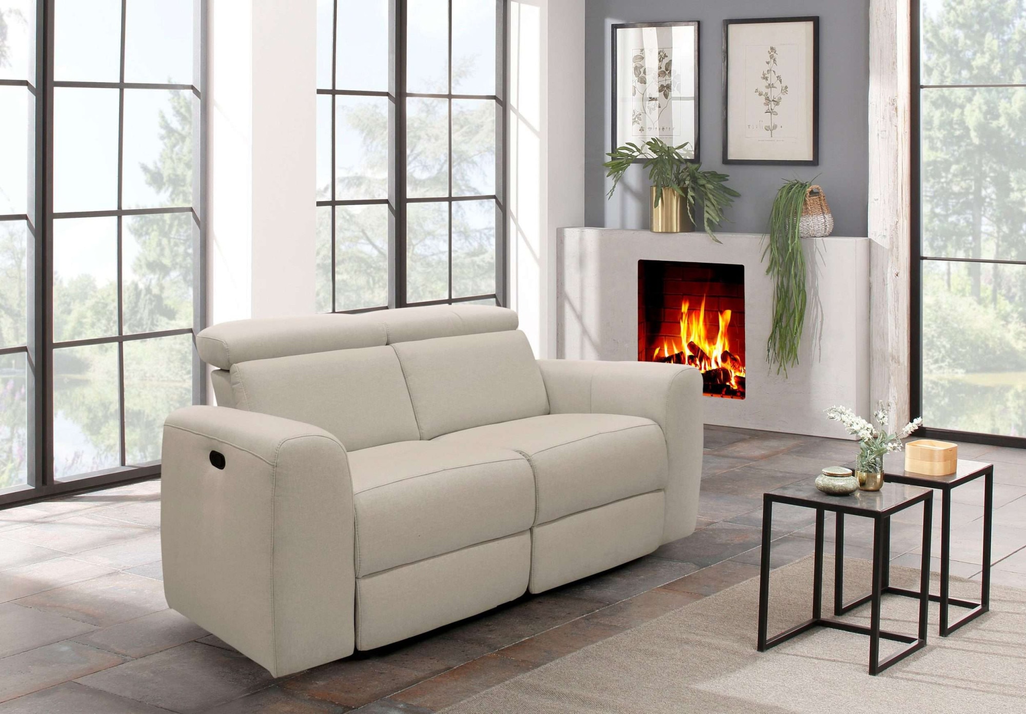 Home affaire 2-Sitzer »Sentrano«, 152 cm, man. o. elektr. Relaxfunktion und USB/Kopfverstellung