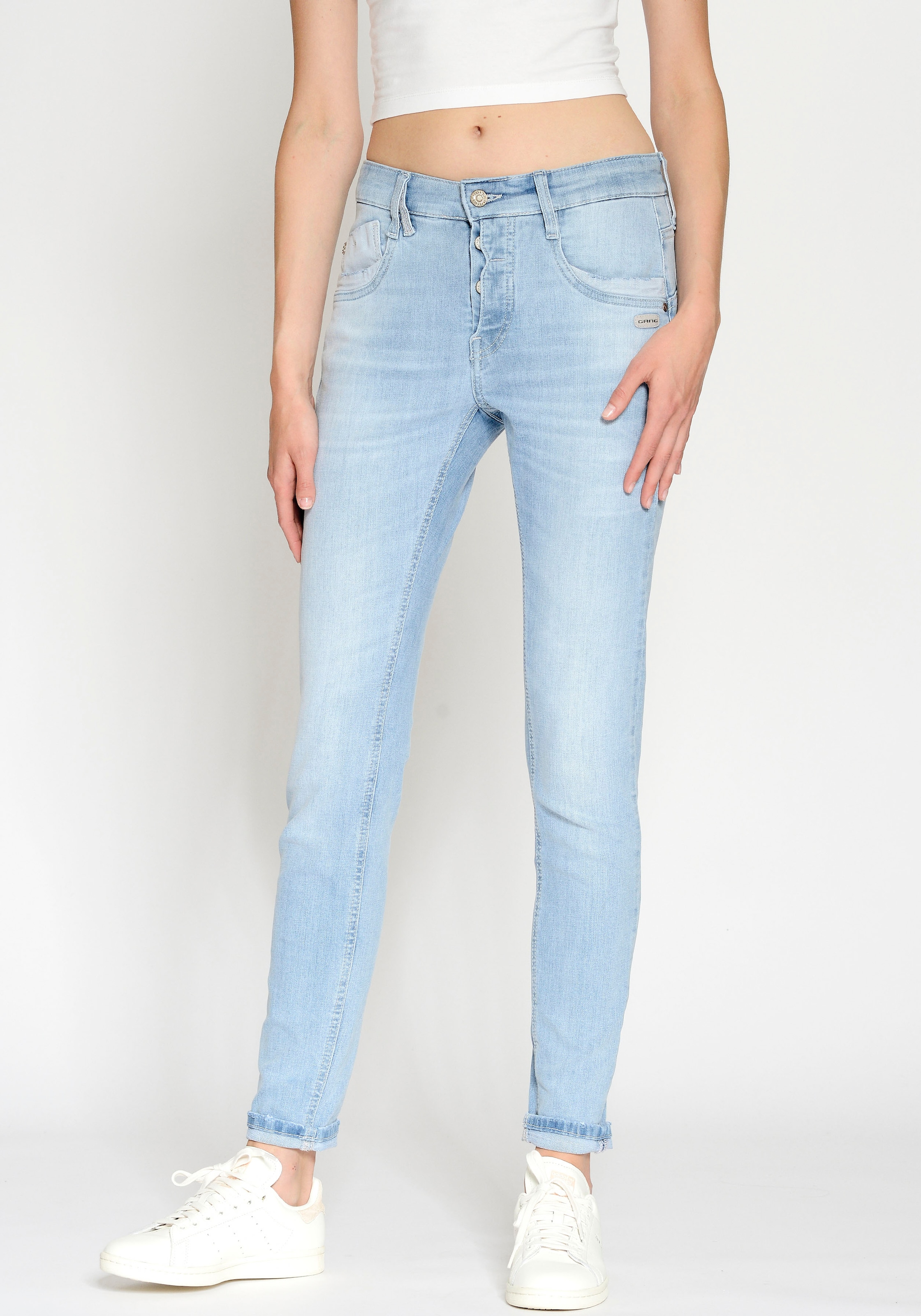 GANG Relax-fit-Jeans "94GERDA", elastische Denimqualität für hohen Tragekomfort