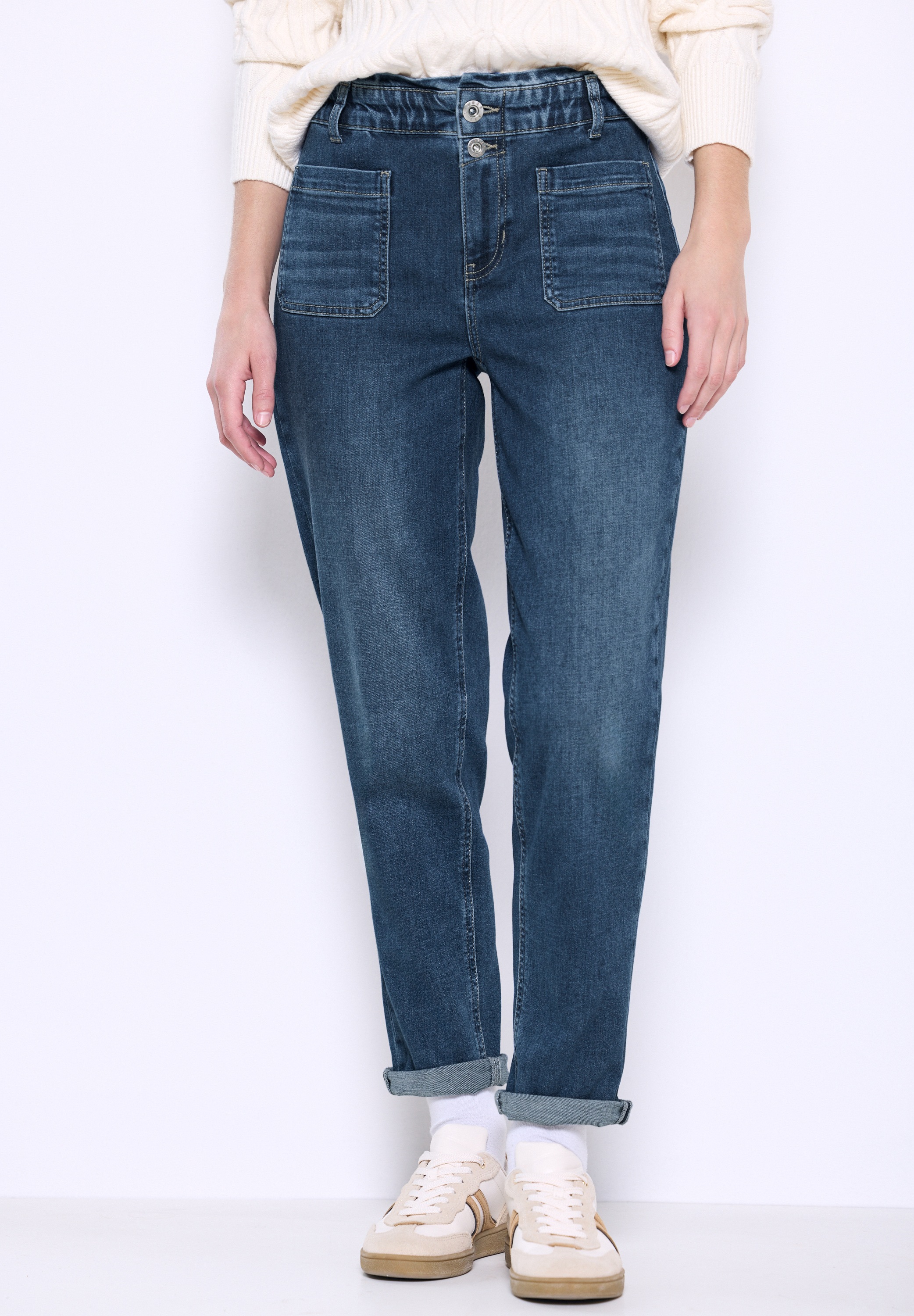 STREET ONE Loose-fit-Jeans, High Waist