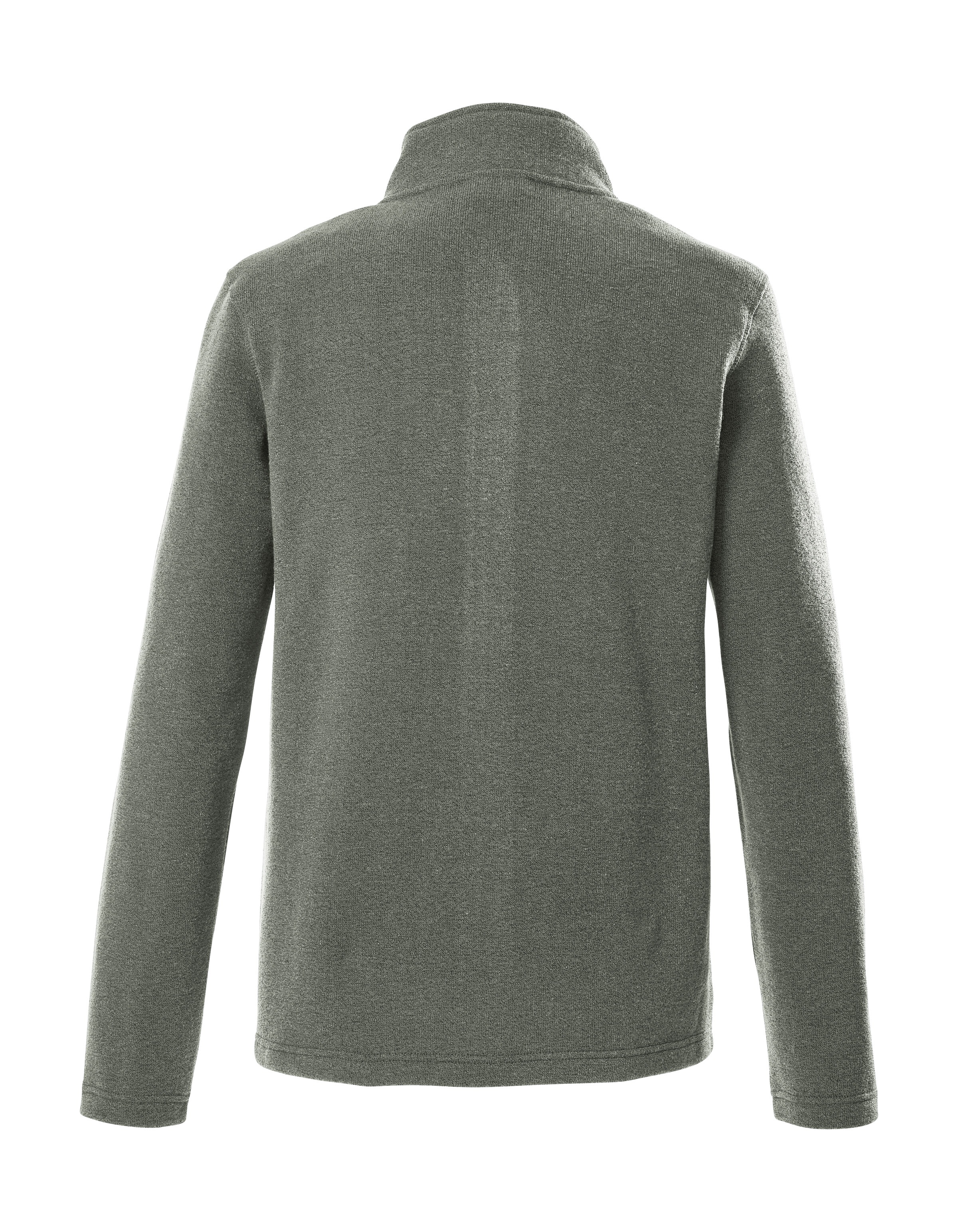 G.I.G.A. DX by killtec Fleecejacke »GW 81 MN KNTFLC JCKT«, Strickfleecejacke, Melange-Optik, Zipper-Taschen, Kinnschutz
