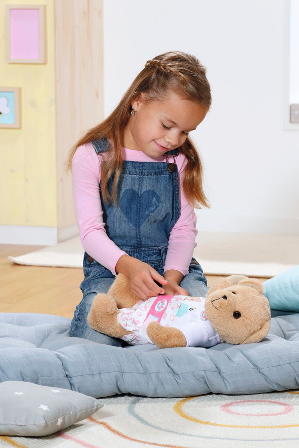 Baby Born Kuscheltier »Teddy Bär, weiß«, inklusive Strampler - Teddybär