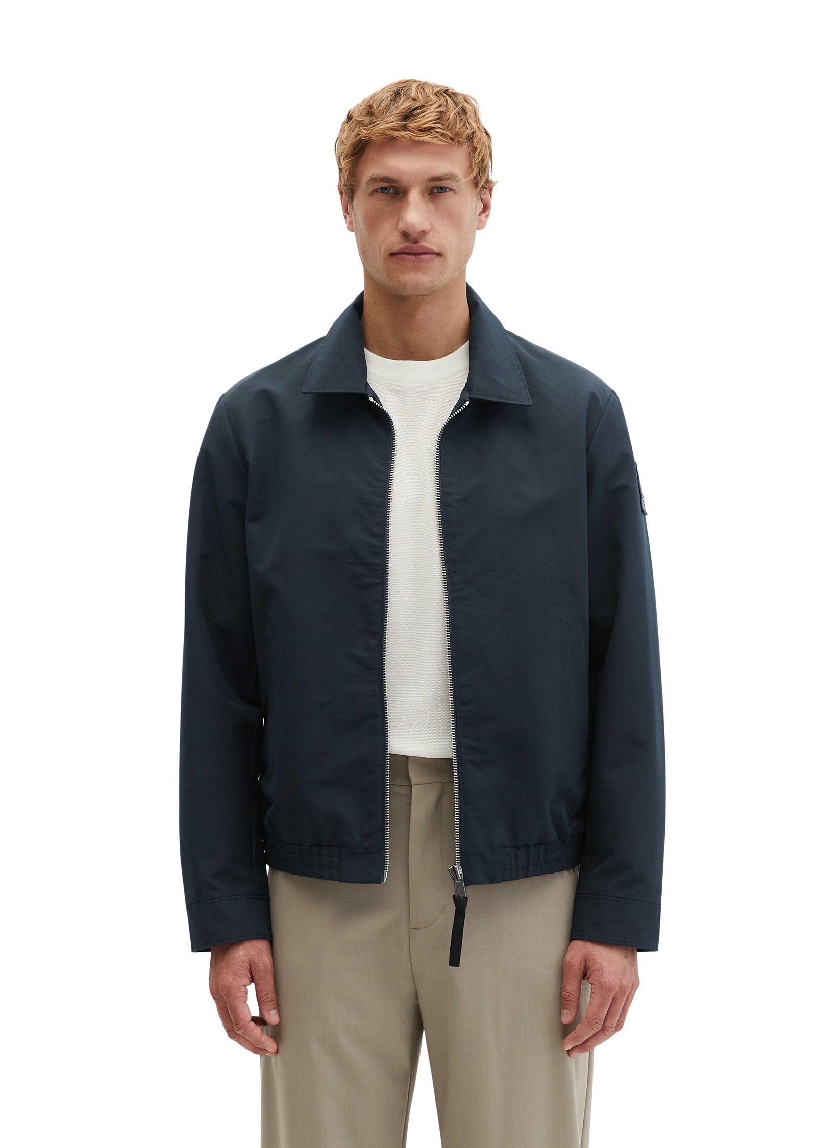 Marc OPolo Outdoorjacke "aus wasserabweisendem Bio-Baumwoll-Canvas" ohne Kapuze