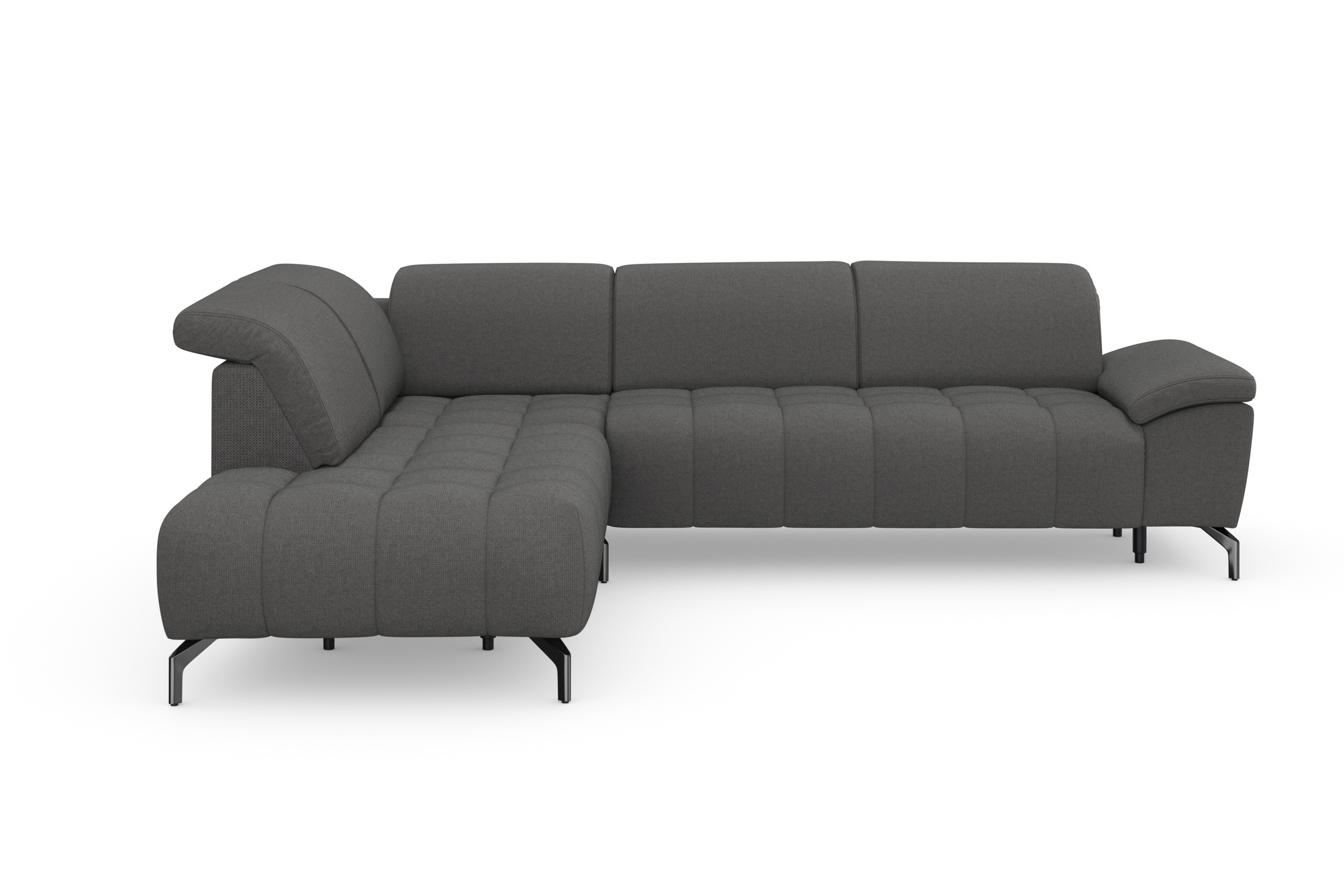 sit&more Ecksofa "Cool L-Form" wahlweise mit Kopfteilverstellung und Vorziehsitz motorisch