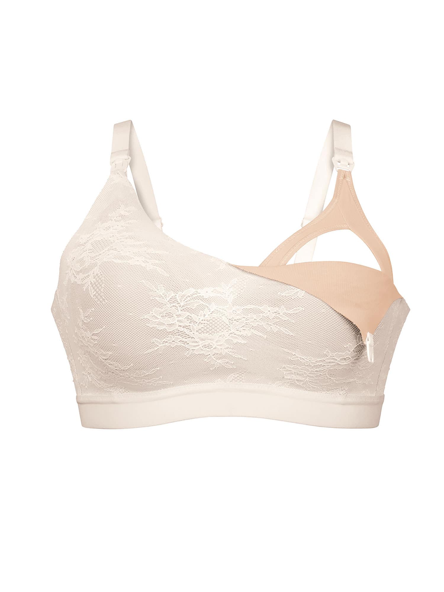 ANITA Damen Still-BH "Still Bralette Essential Lace", Gr. Mcrystal, Obermaterial: 62% Polyamid PA. 38% Elasthan EL., BHs