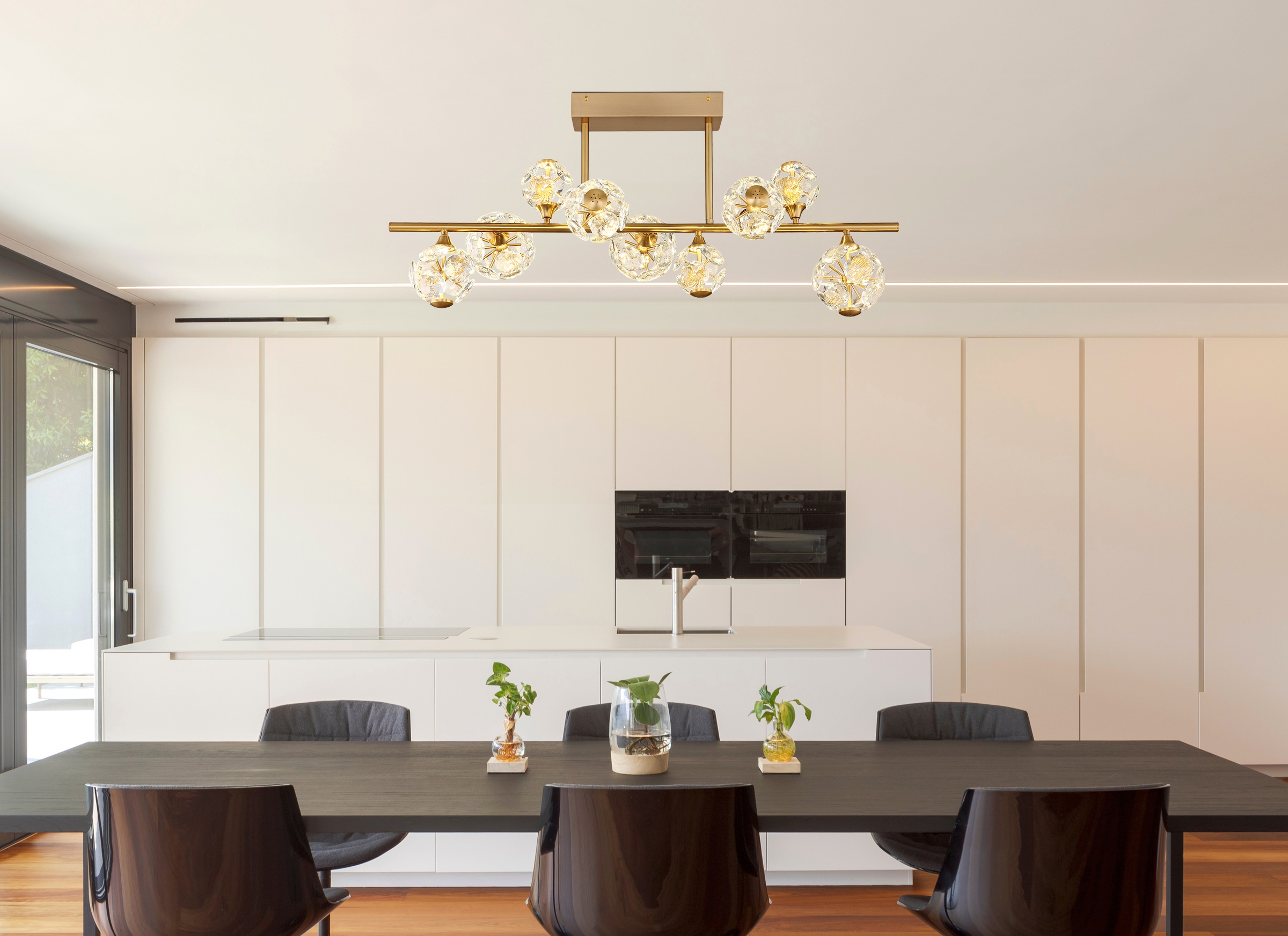 GLOBO LIGHTING Deckenleuchte »VIRINA« LED-Modul 1 Stk. Warmweiß Deckenlampe Wohnzimmer-Leuchte Schlafzimmer-Leuchte Flur Küche