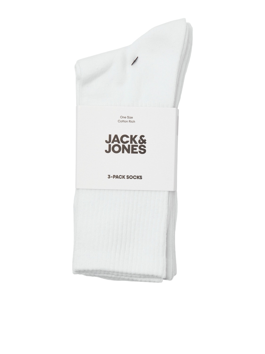 Jack & Jones Freizeitsocken »JACCHARLES – Tennissocken im 3er-Pack mit Stretch-Komfort« Packung, 3 Stk. tlg. unifarben, casual