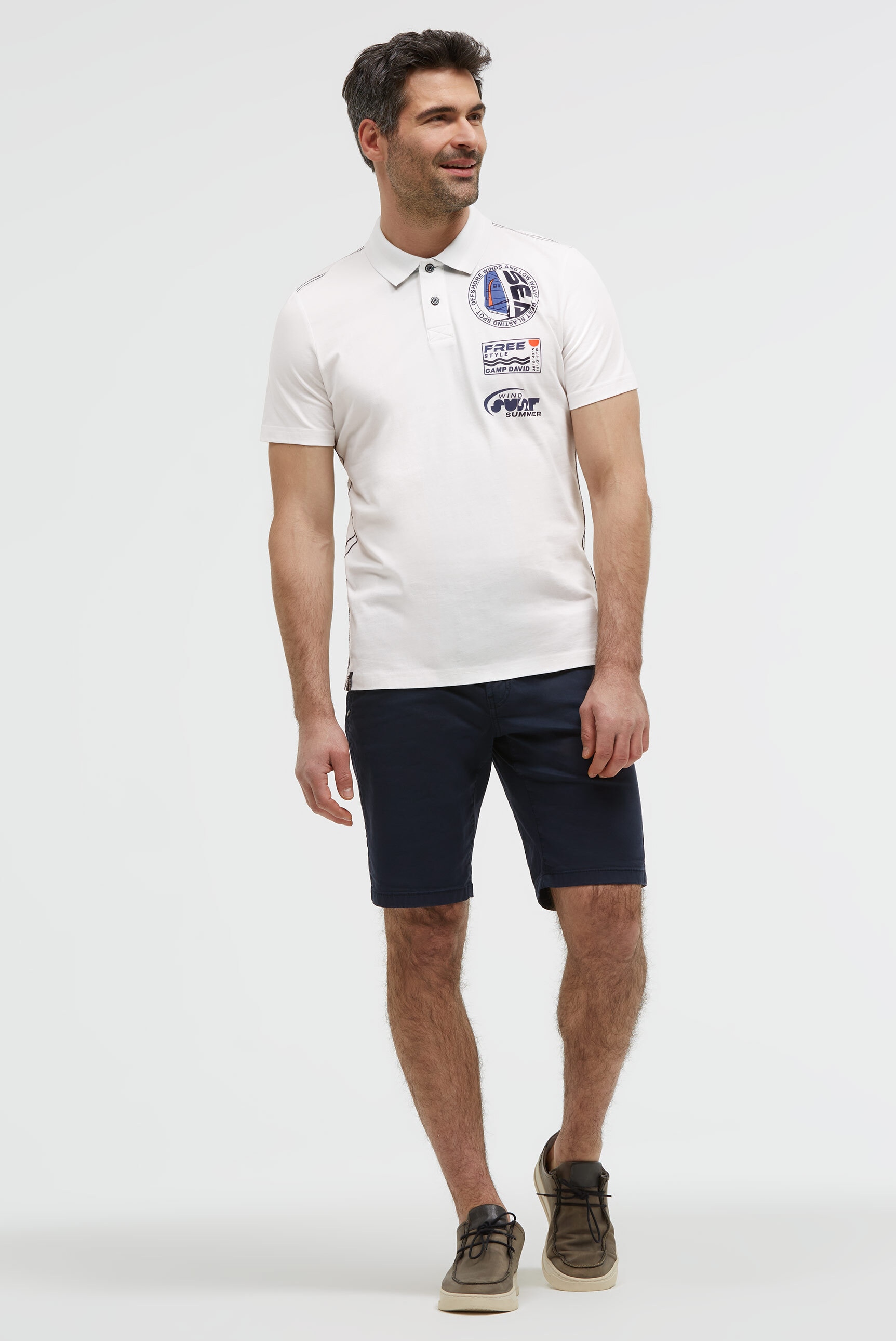 CAMP DAVID Poloshirt aus Baumwolle