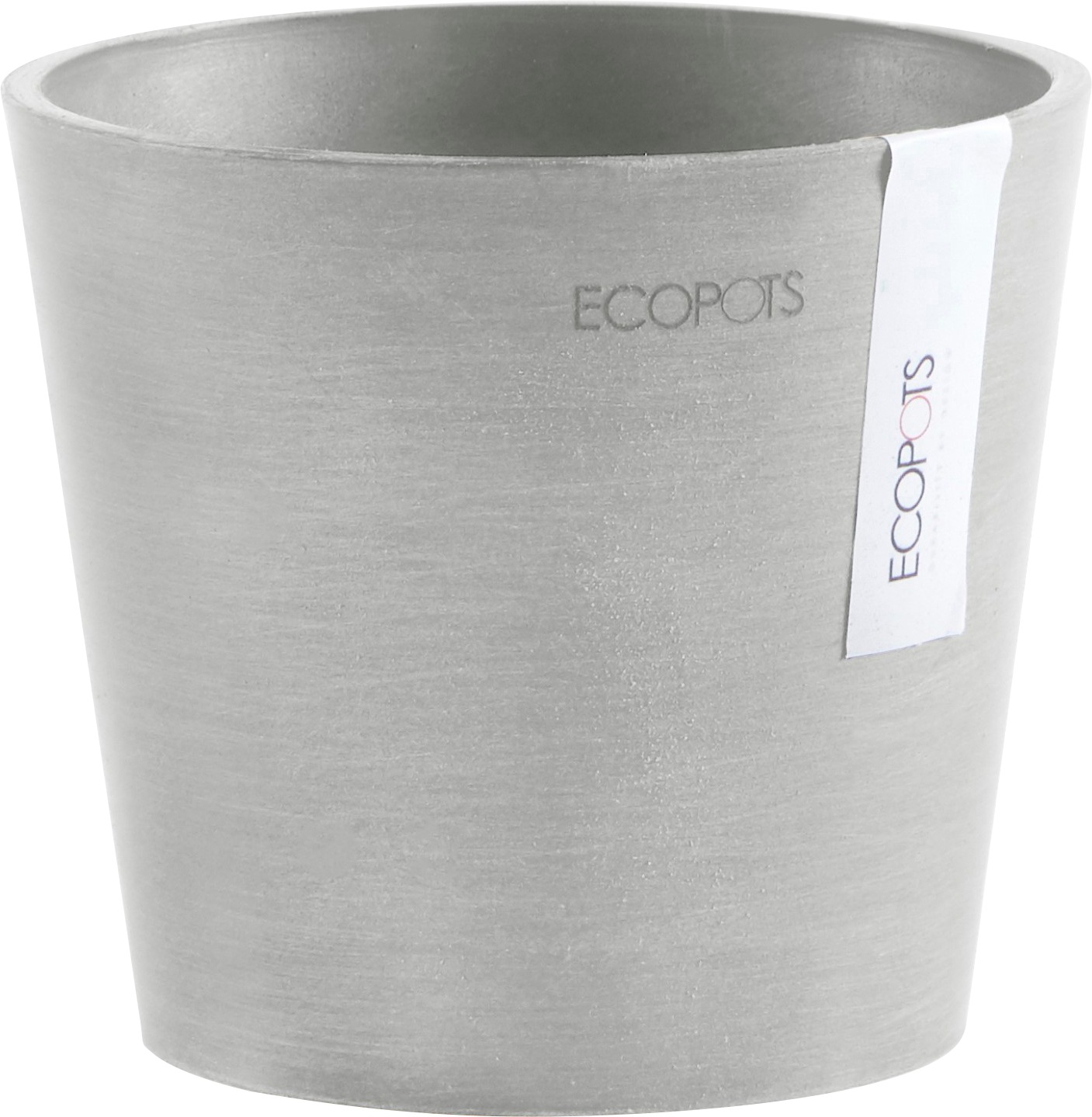 ECOPOTS Blumentopf "AMSTERDAM Mini White Grey", BxTxH: 13x13x11,4 cm