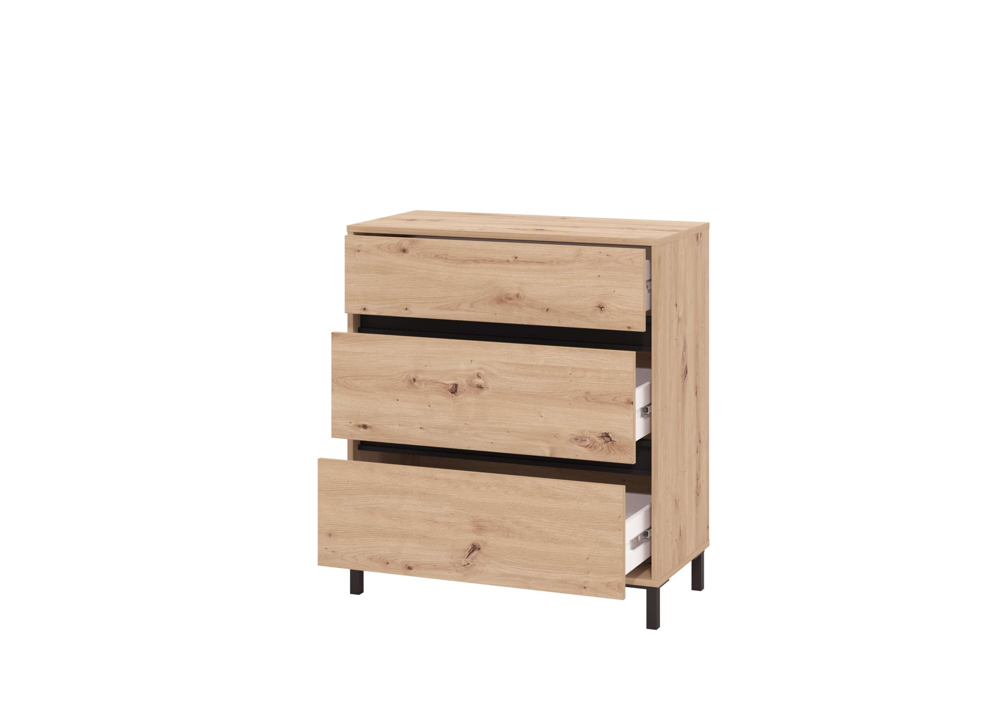 INOSIGN Kommode »Marron, Schubkastenkommode, Höhe 90 cm, Breite 80 cm«, Breiten 80 cm, mit geräumigen Schubladen