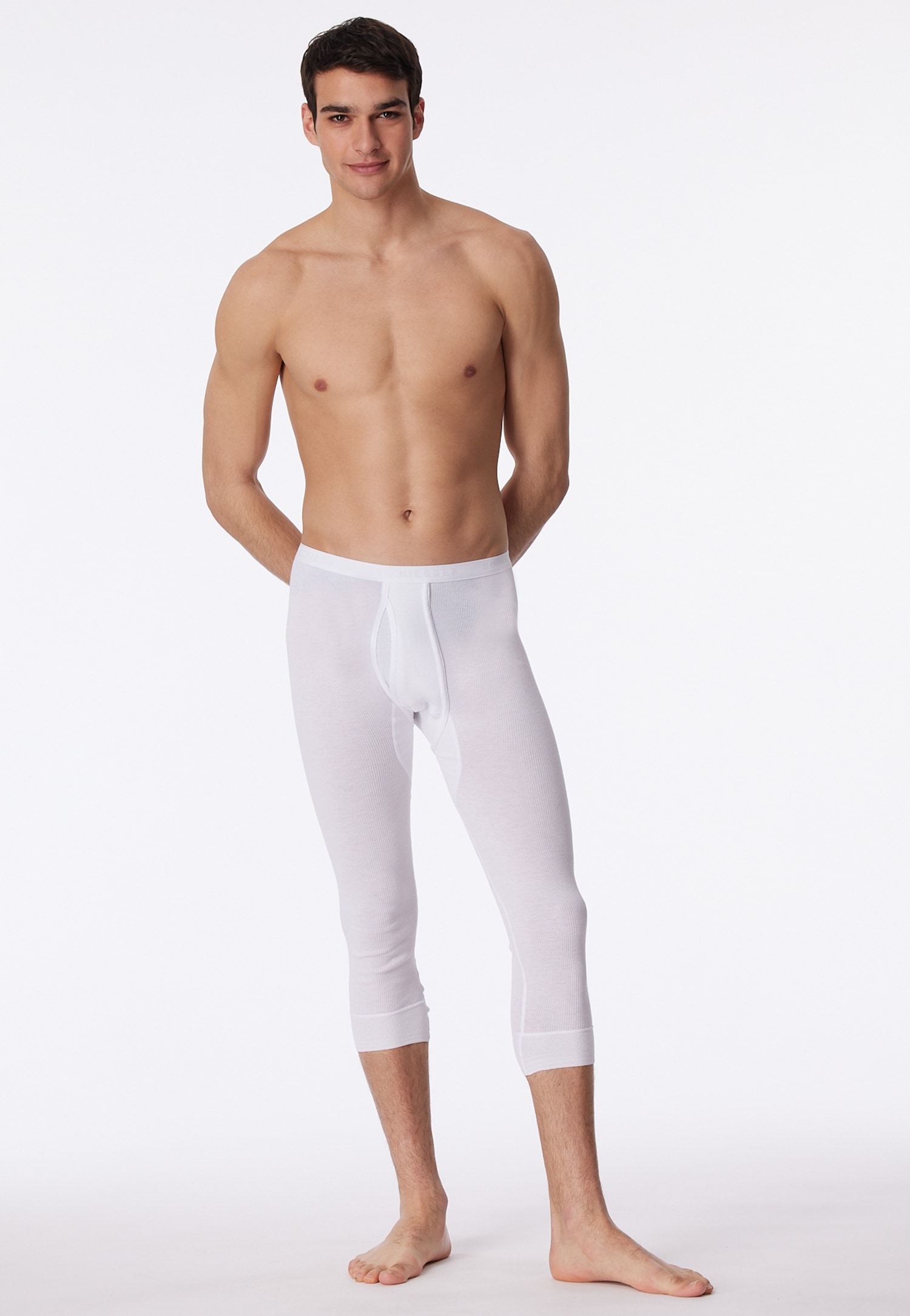 Schiesser Boxershorts "Original Classics" 3/4-Länge, mit Eingriff, Doppelripp
