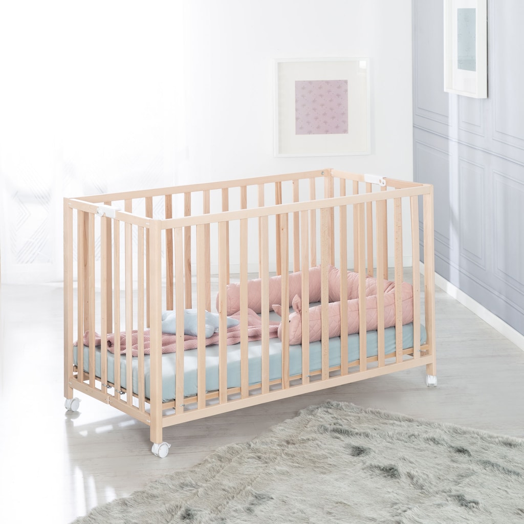 roba® Babybett »Fold Up, buche«